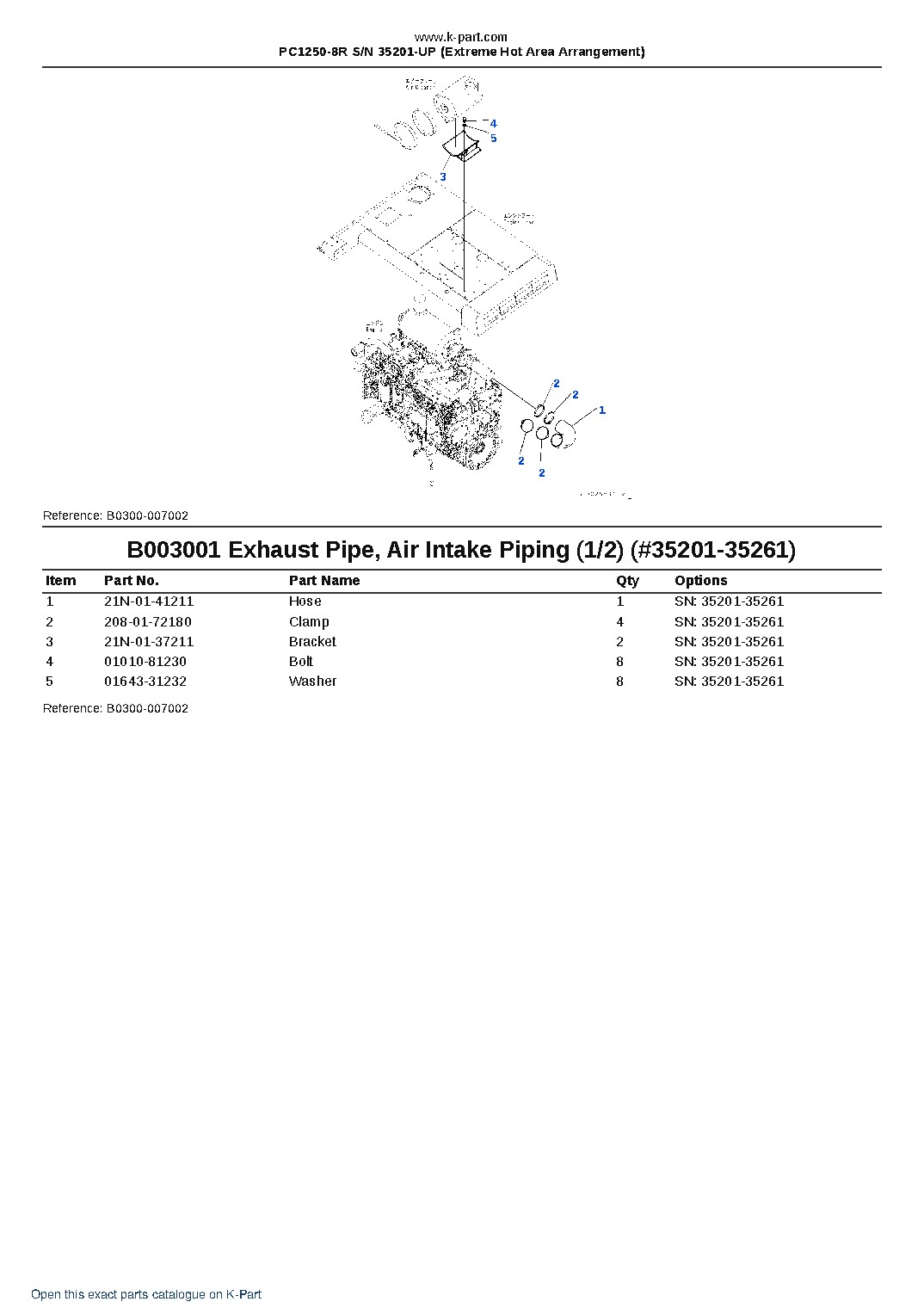 PC1250-8R S/N 35201-UP (Extreme Hot Area Arrangement) – sample page 7