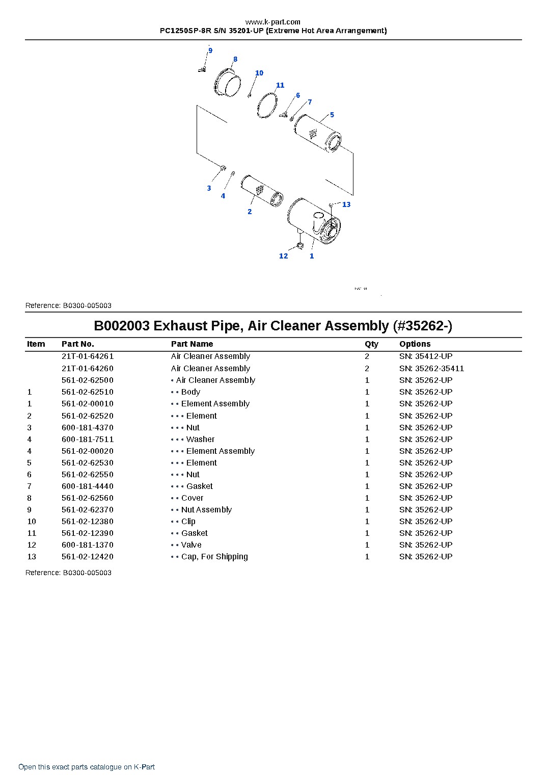 PC1250SP-8R S/N 35201-UP (Extreme Hot Area Arrangement) – sample page 5