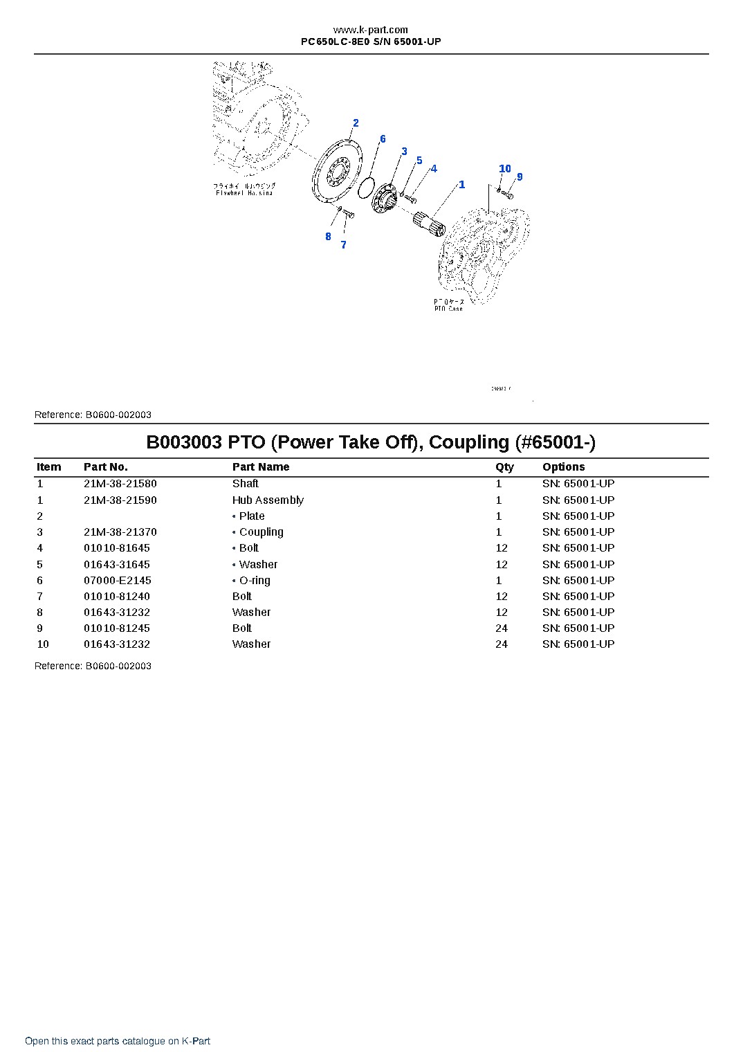 PC650LC-8E0 S/N 65001-UP – sample page 6 PC650LC-8E0 S/N 65001-UP – sample page 6