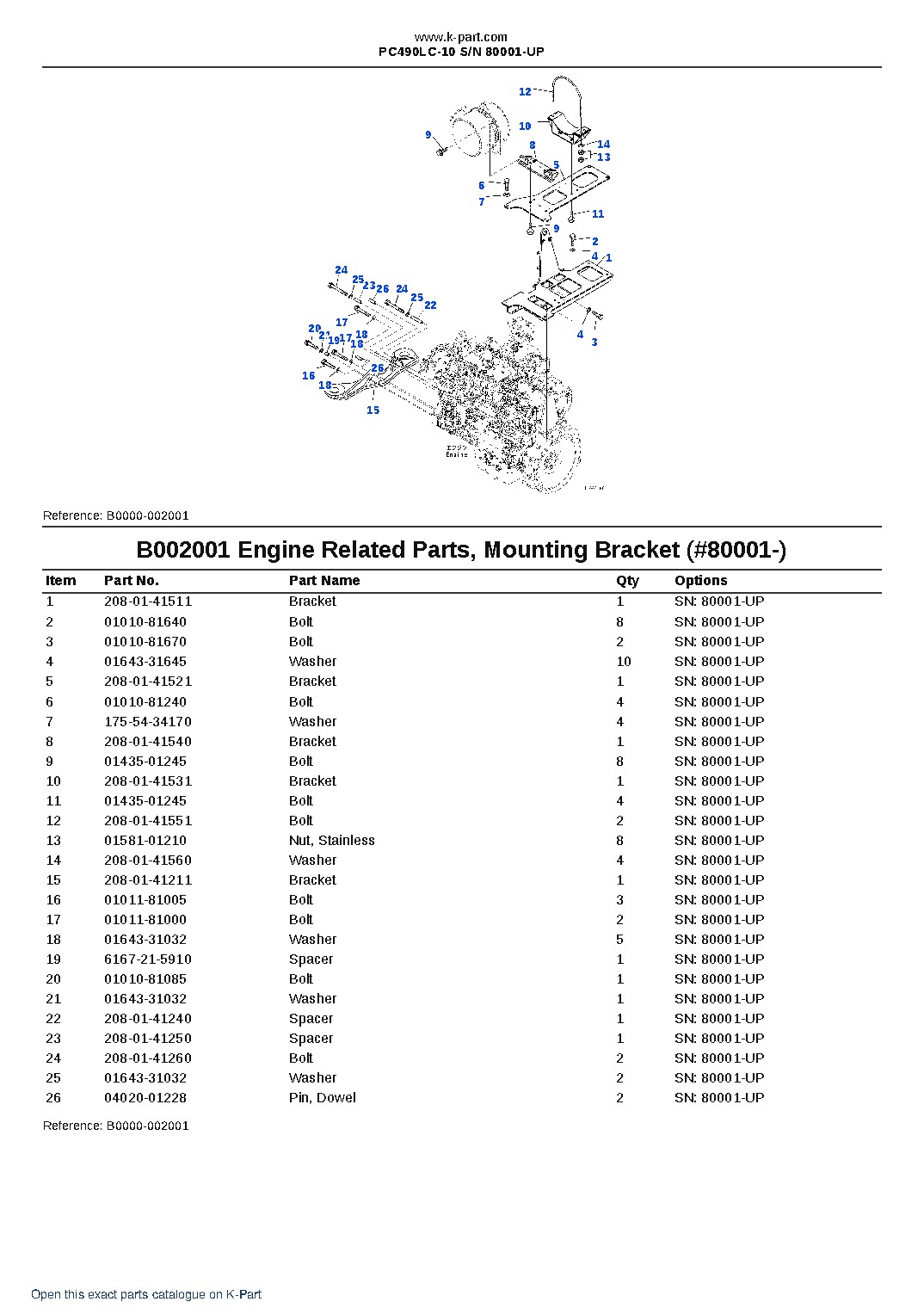 PC490LC-10 S/N 80001-UP – sample page 2