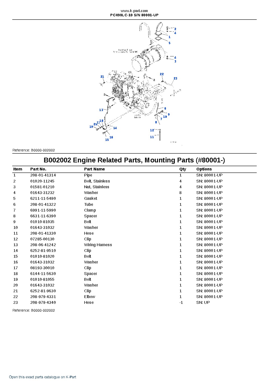 PC490LC-10 S/N 80001-UP – sample page 3