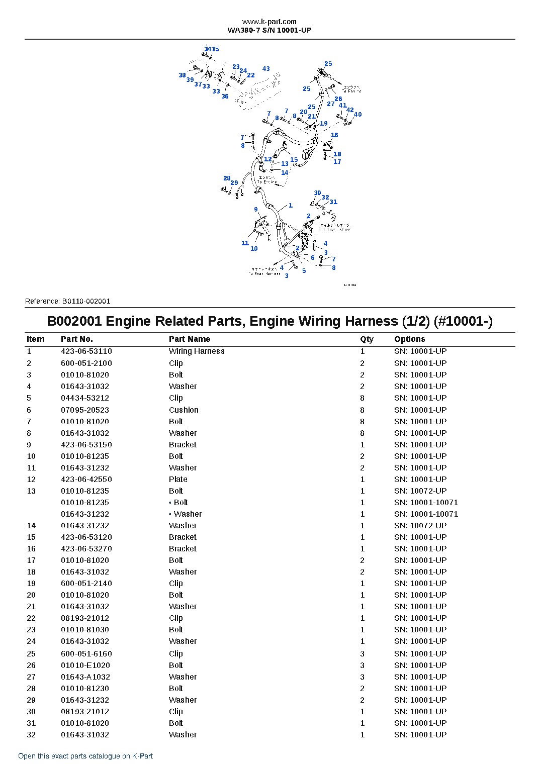 WA380-7 S/N 10001-UP – sample page 2