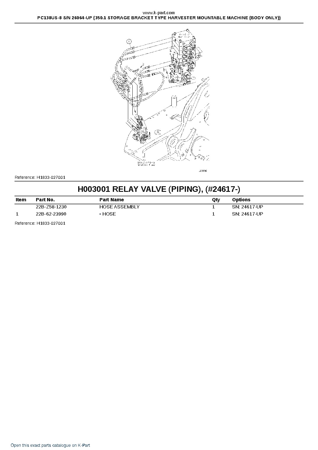 PC138US-8 S/N 26064-UP (350.1 STORAGE BRACKET TYPE HARVESTER MOUNTABLE MACHINE (BODY ONLY)) – sample page 8 PC138US-8 S/N 26064-UP (350.1 STORAGE BRACKET TYPE HARVESTER MOUNTABLE MACHINE (BODY ONLY)) – sample page 8