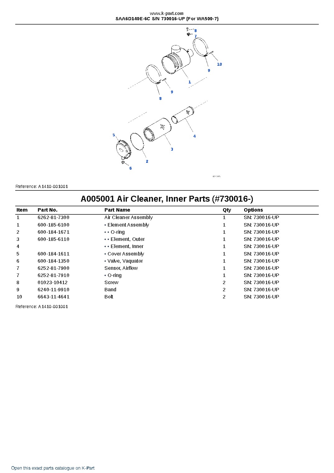 SAA6D140E-6C S/N 730016-UP (For WA500-7) – sample page 10
