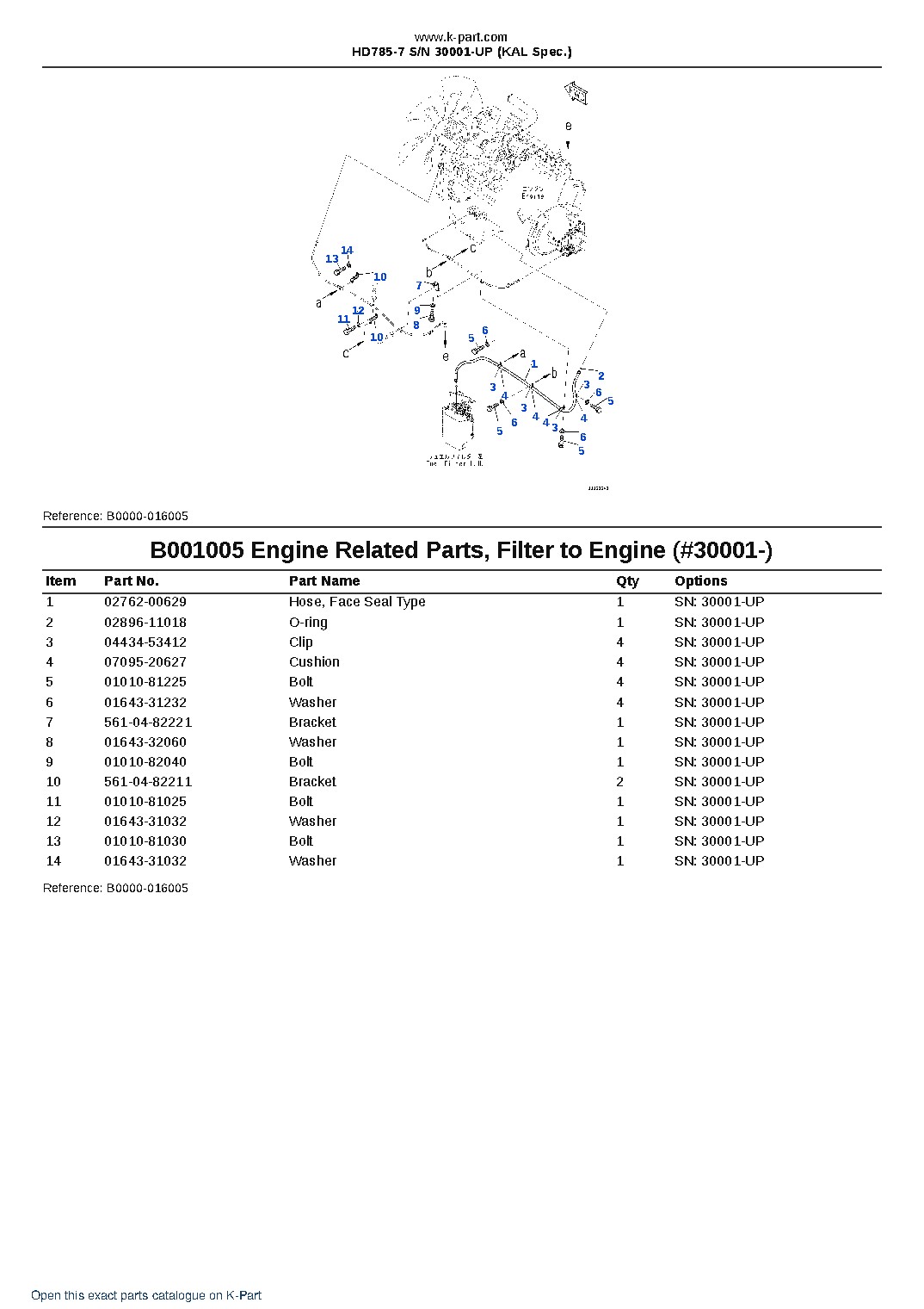 HD785-7 S/N 30001-UP (KAL Spec.) – sample page 6 HD785-7 S/N 30001-UP (KAL Spec.) – sample page 6