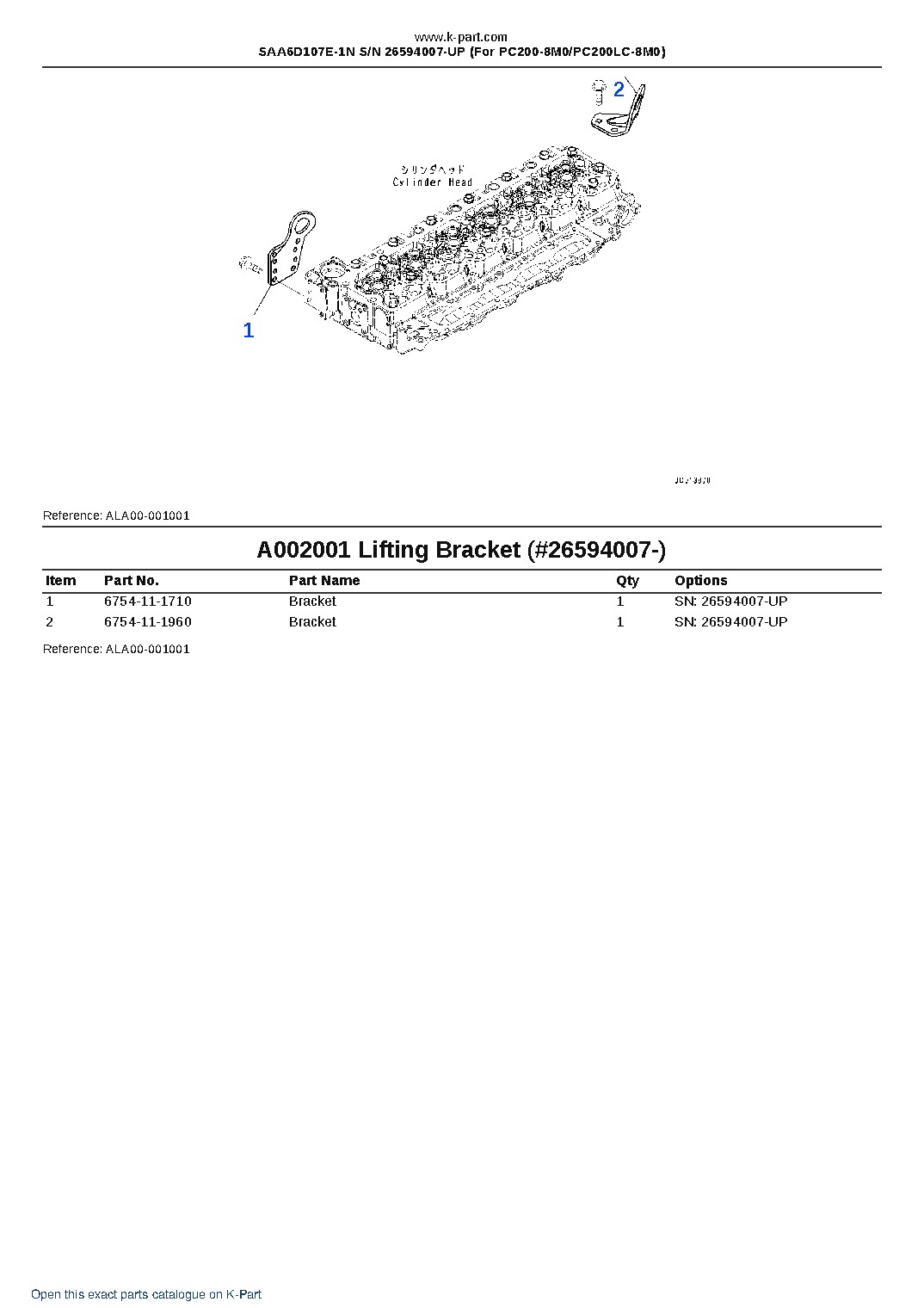 SAA6D107E-1N S/N 26594007-UP (For PC200-8M0/PC200LC-8M0) – sample page 2