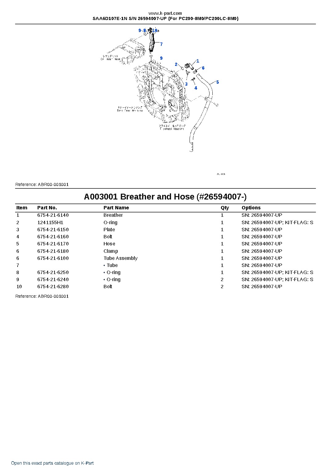 SAA6D107E-1N S/N 26594007-UP (For PC200-8M0/PC200LC-8M0) – sample page 3