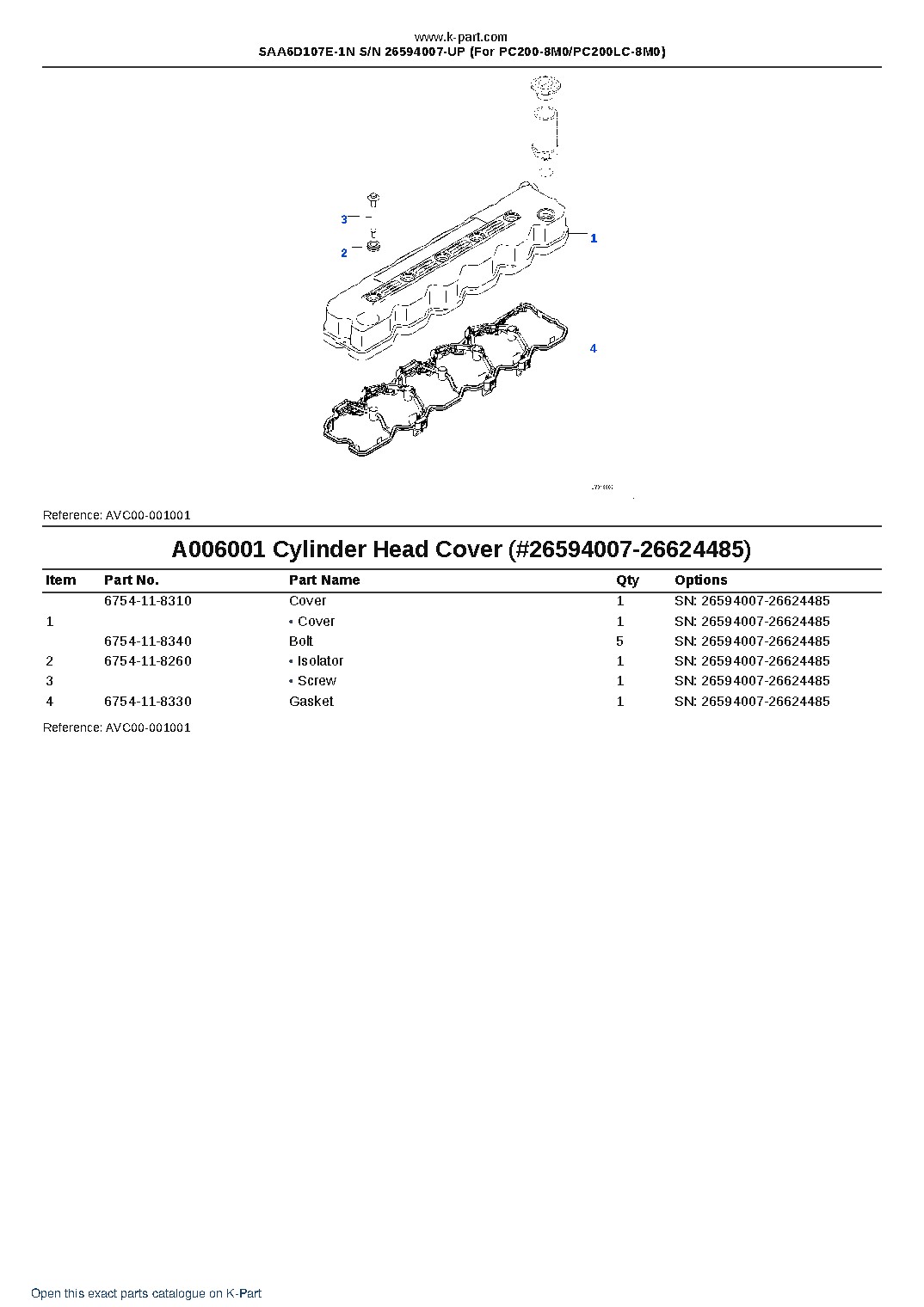 SAA6D107E-1N S/N 26594007-UP (For PC200-8M0/PC200LC-8M0) – sample page 7