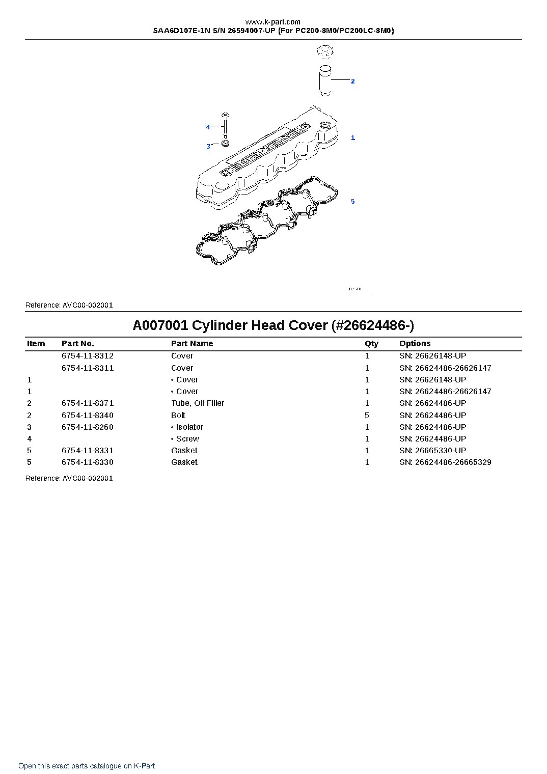 SAA6D107E-1N S/N 26594007-UP (For PC200-8M0/PC200LC-8M0) – sample page 8