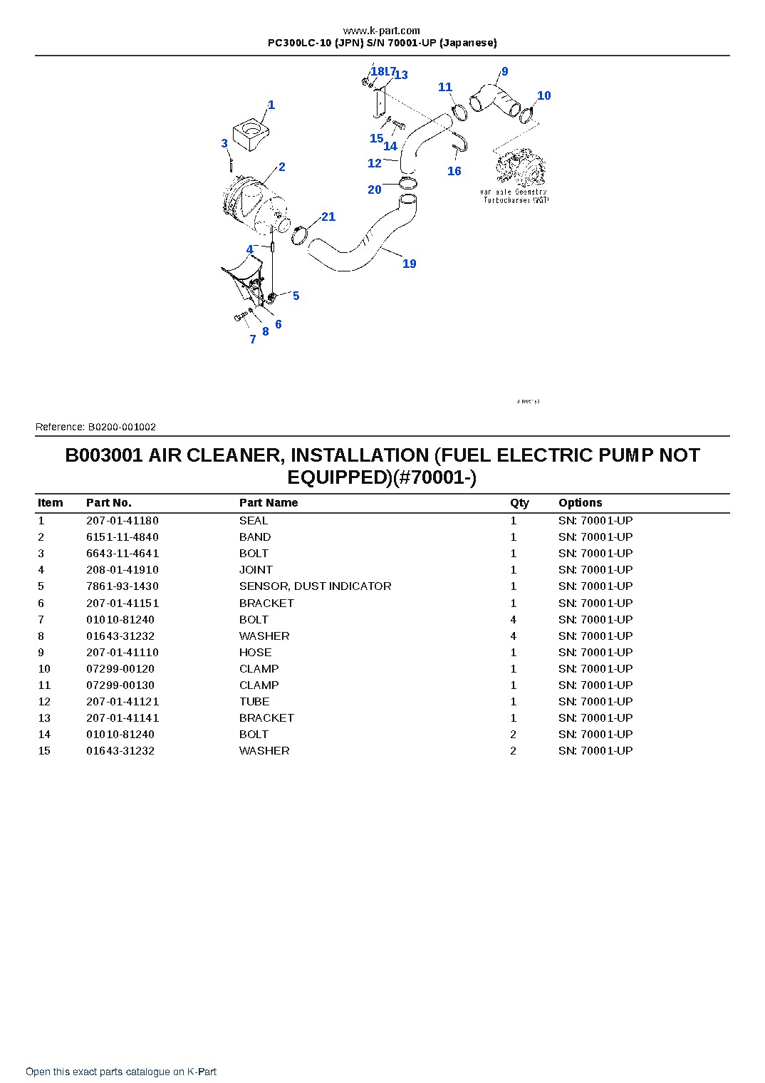 PC300LC-10 (JPN)  S/N 70001-UP (Japanese) – sample page 7