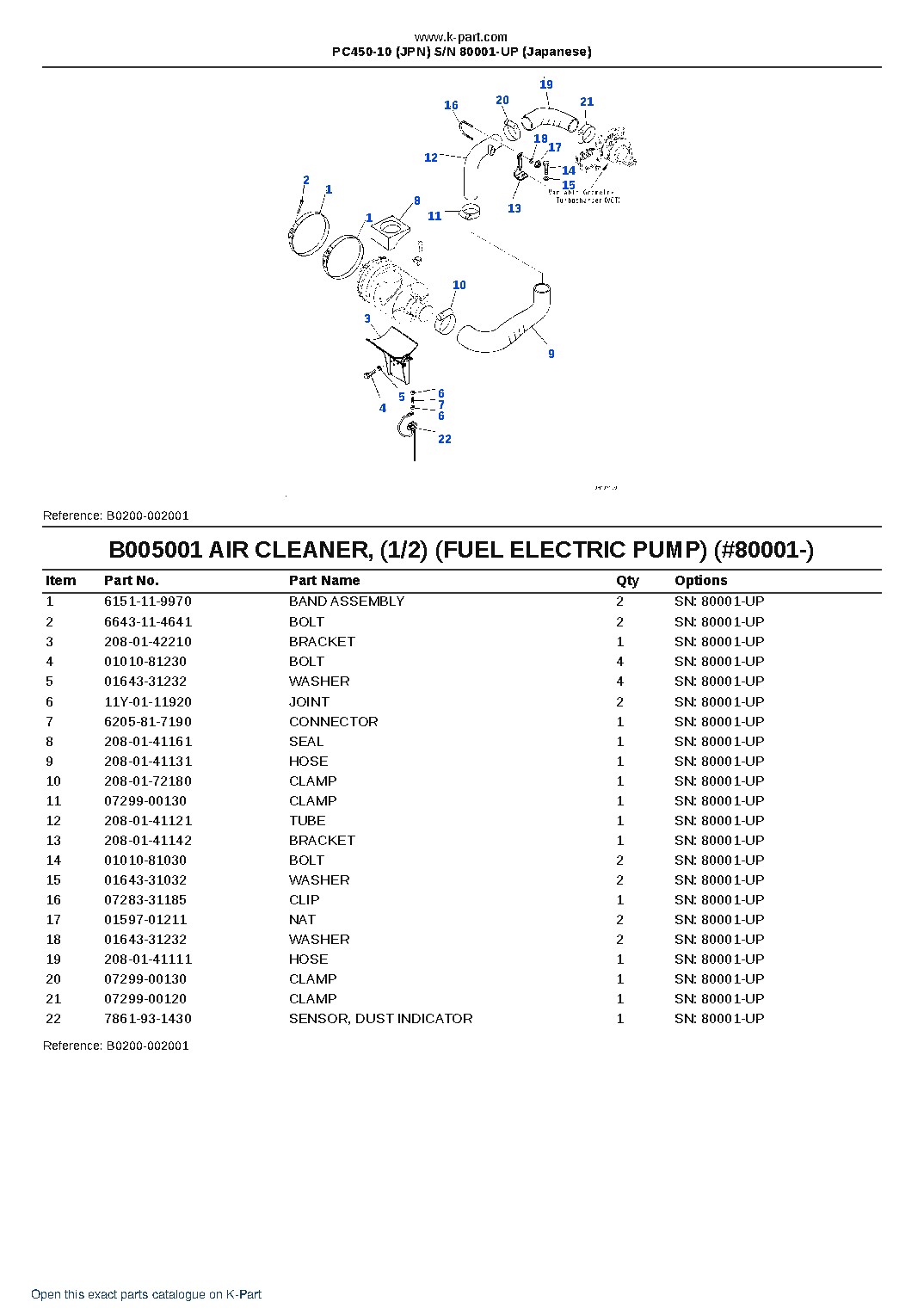 PC450-10 (JPN)  S/N 80001-UP (Japanese) – sample page 8