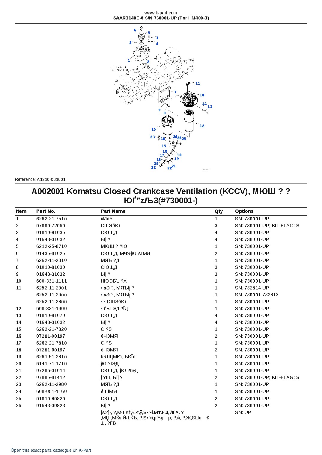 SAA6D140E-6 S/N 730001-UP (For HM400-3) – sample page 3 SAA6D140E-6 S/N 730001-UP (For HM400-3) – sample page 3
