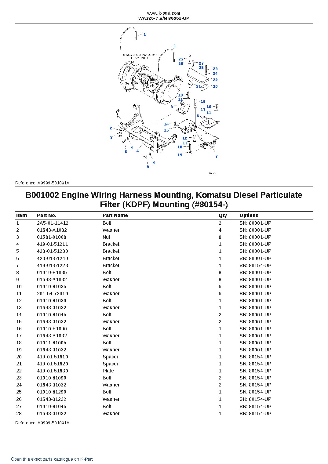 WA320-7 S/N 80001-UP – sample page 2