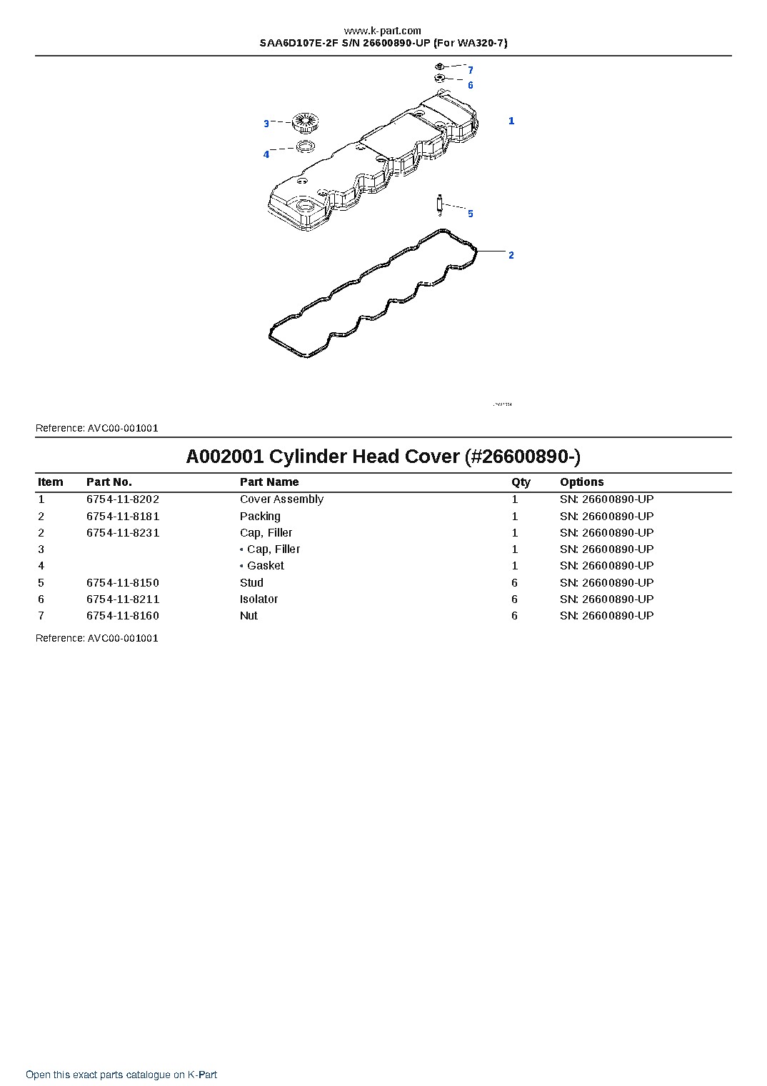 SAA6D107E-2F S/N 26600890-UP (For WA320-7) – sample page 2 SAA6D107E-2F S/N 26600890-UP (For WA320-7) – sample page 2