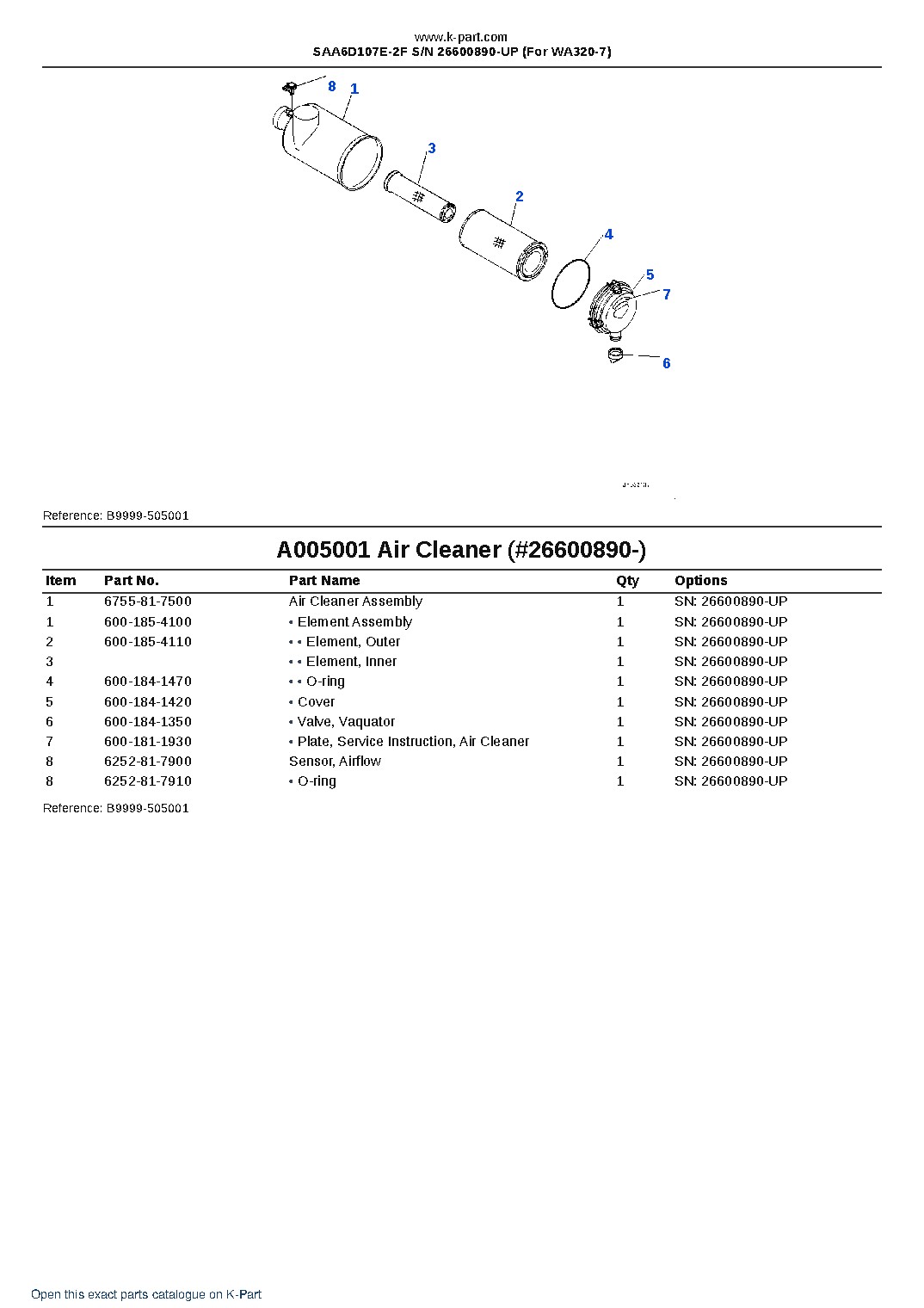 SAA6D107E-2F S/N 26600890-UP (For WA320-7) – sample page 5 SAA6D107E-2F S/N 26600890-UP (For WA320-7) – sample page 5