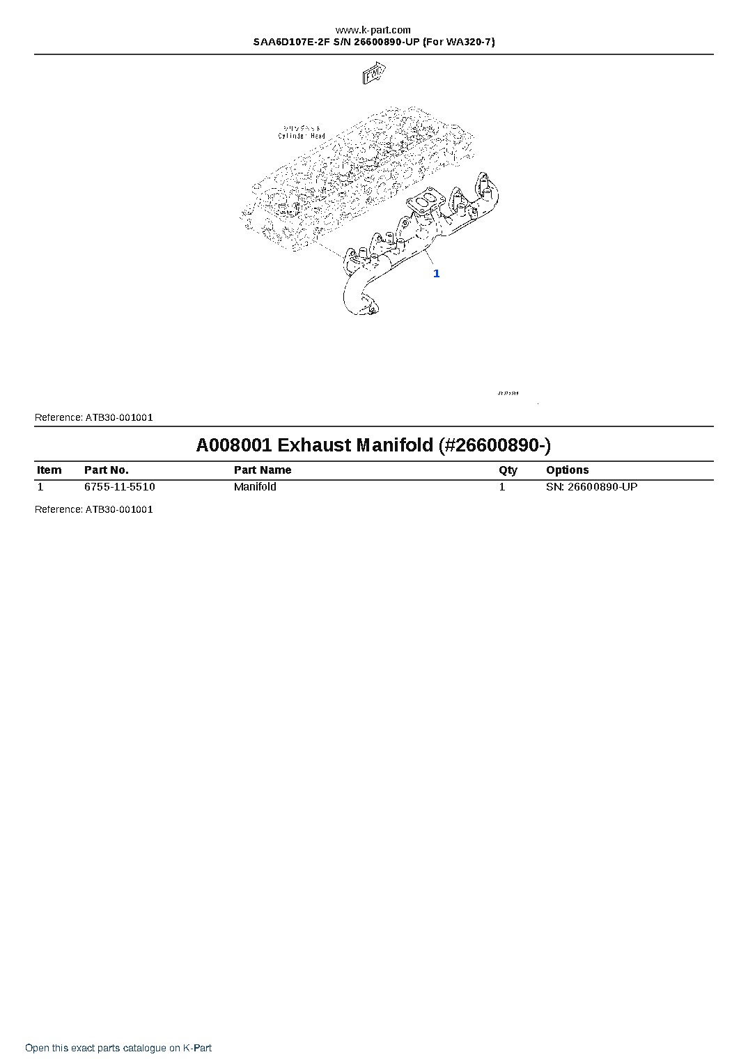 SAA6D107E-2F S/N 26600890-UP (For WA320-7) – sample page 8 SAA6D107E-2F S/N 26600890-UP (For WA320-7) – sample page 8