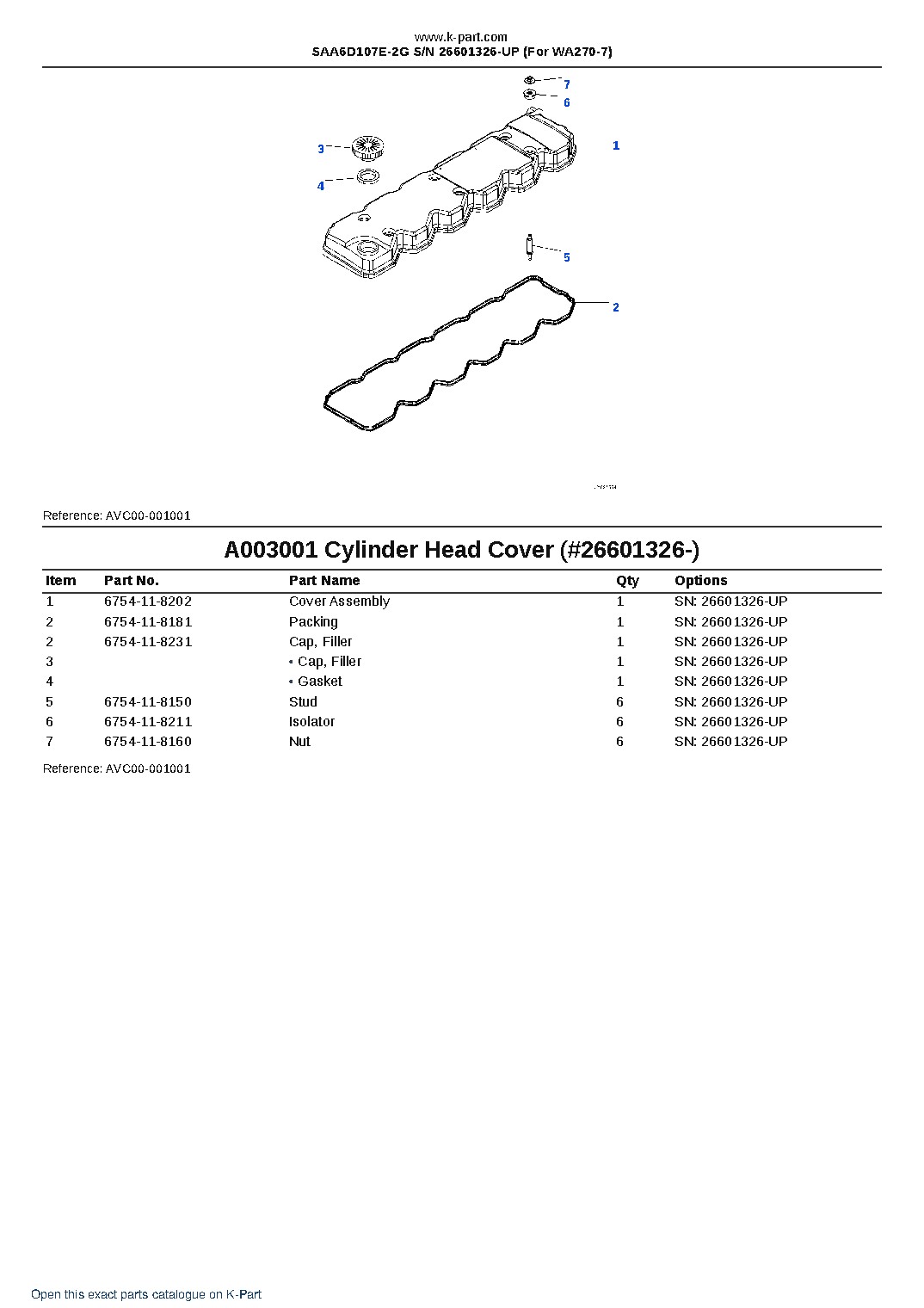 SAA6D107E-2G S/N 26601326-UP (For WA270-7) – sample page 3 SAA6D107E-2G S/N 26601326-UP (For WA270-7) – sample page 3