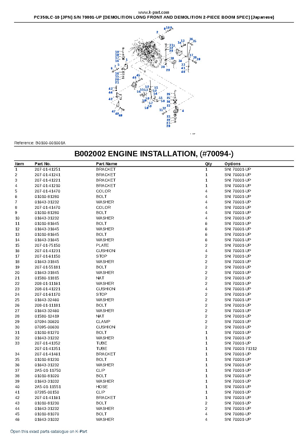 PC350LC-10 (JPN) S/N 70001-UP (DEMOLITION LONG FRONT AND DEMOLITION 2-PIECE BOOM SPEC) (Japanese) – sample page 5