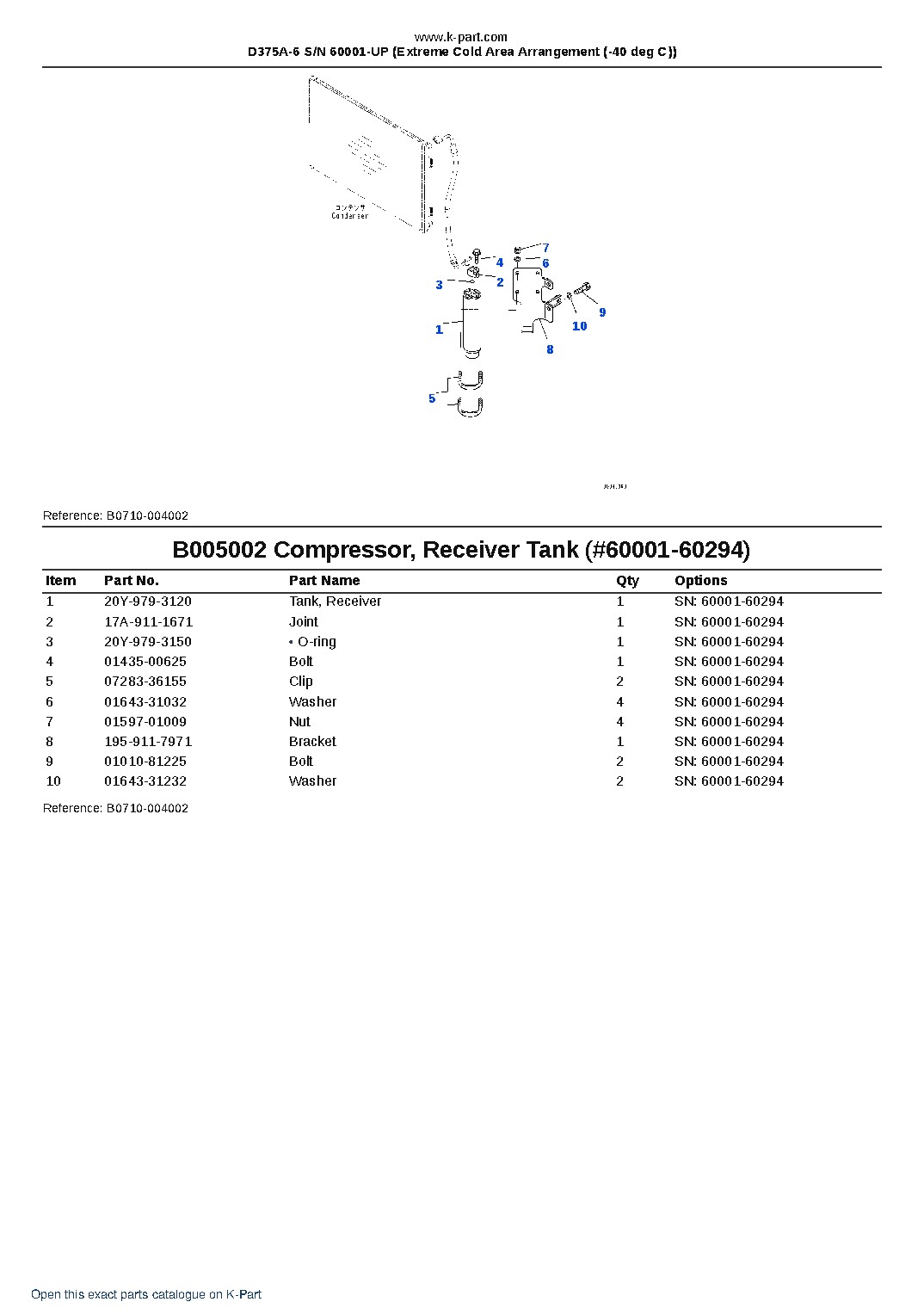 D375A-6 S/N 60001-UP (Extreme Cold Area Arrangement (-40 deg C)) – sample page 10