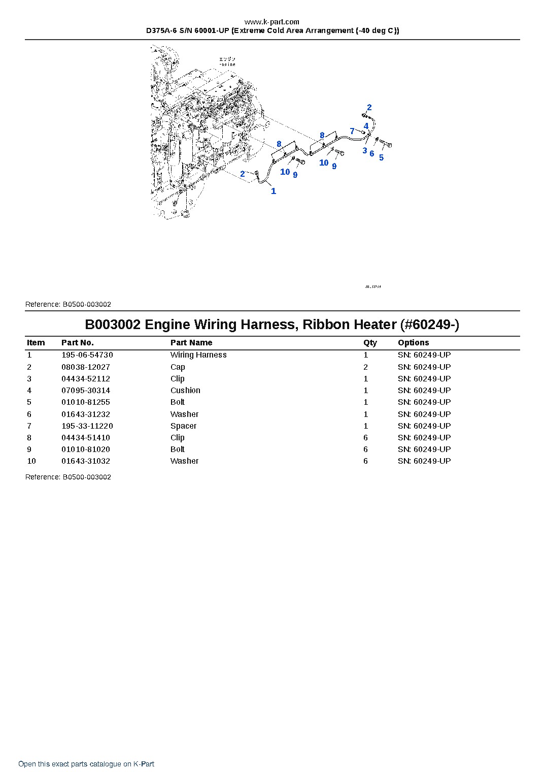 D375A-6 S/N 60001-UP (Extreme Cold Area Arrangement (-40 deg C)) – sample page 4