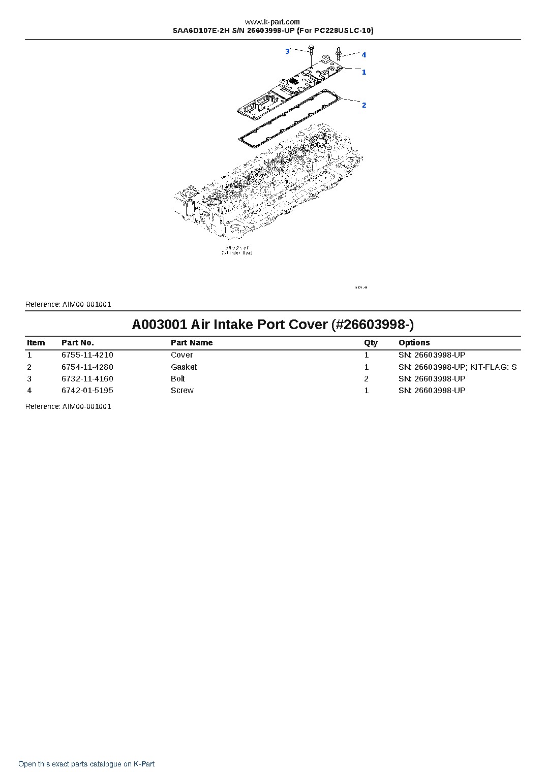 SAA6D107E-2H S/N 26603998-UP (For PC228USLC-10) – sample page 3 SAA6D107E-2H S/N 26603998-UP (For PC228USLC-10) – sample page 3