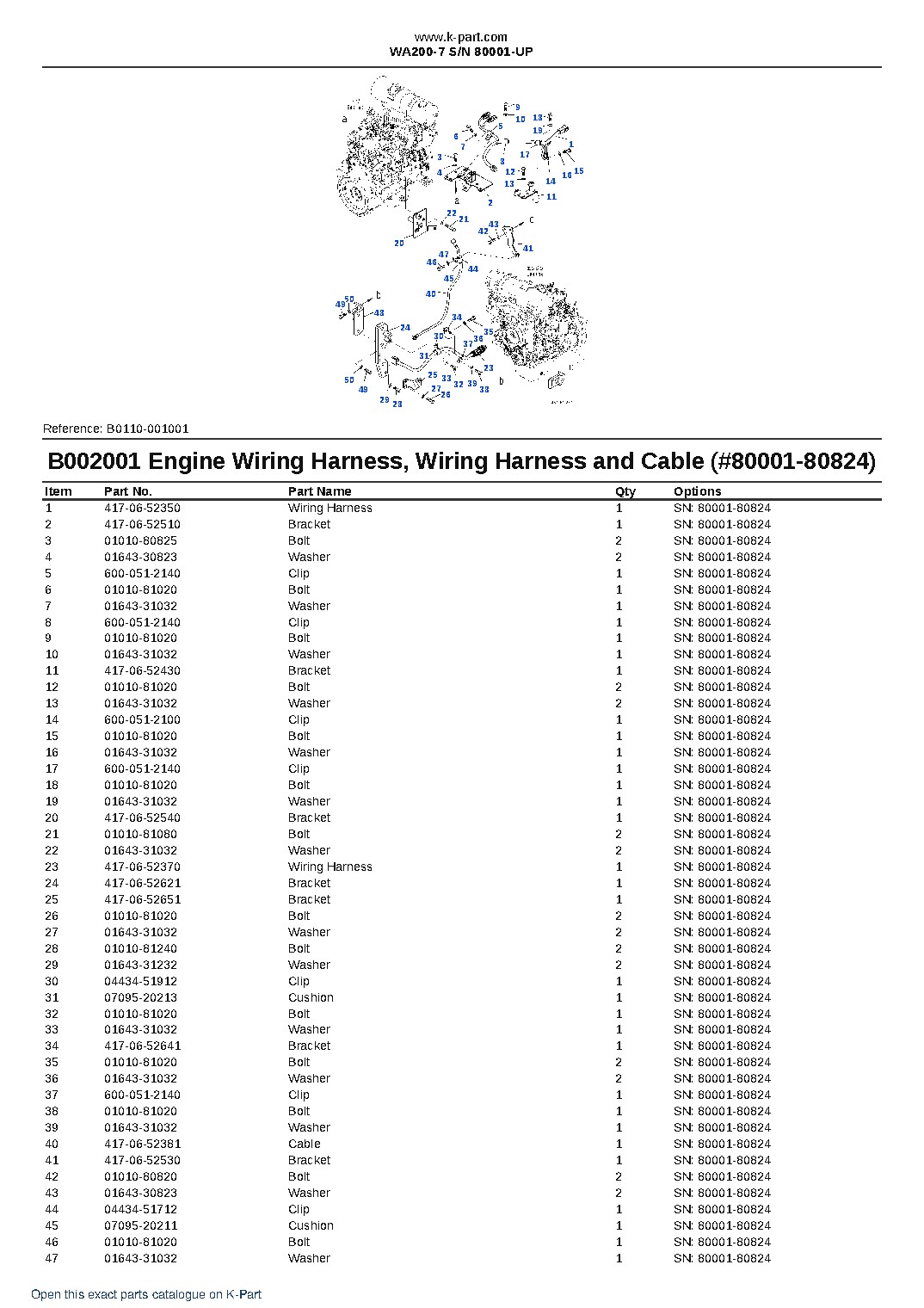 WA200-7 S/N 80001-UP – sample page 2