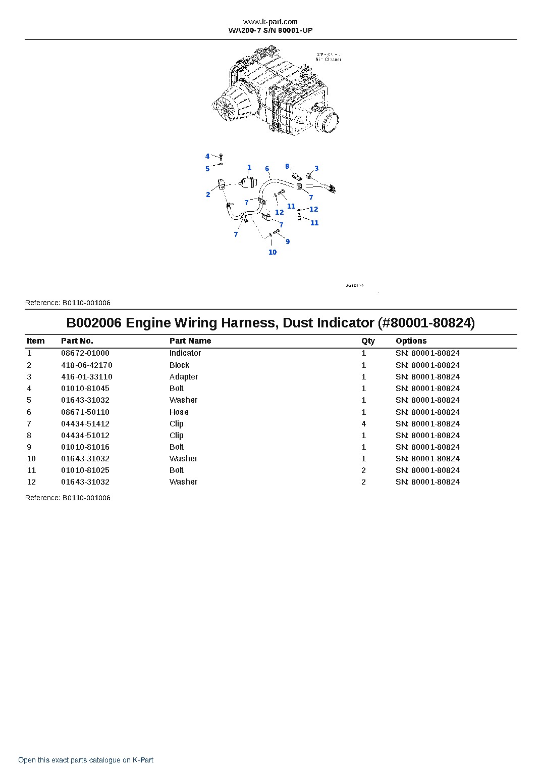 WA200-7 S/N 80001-UP – sample page 8