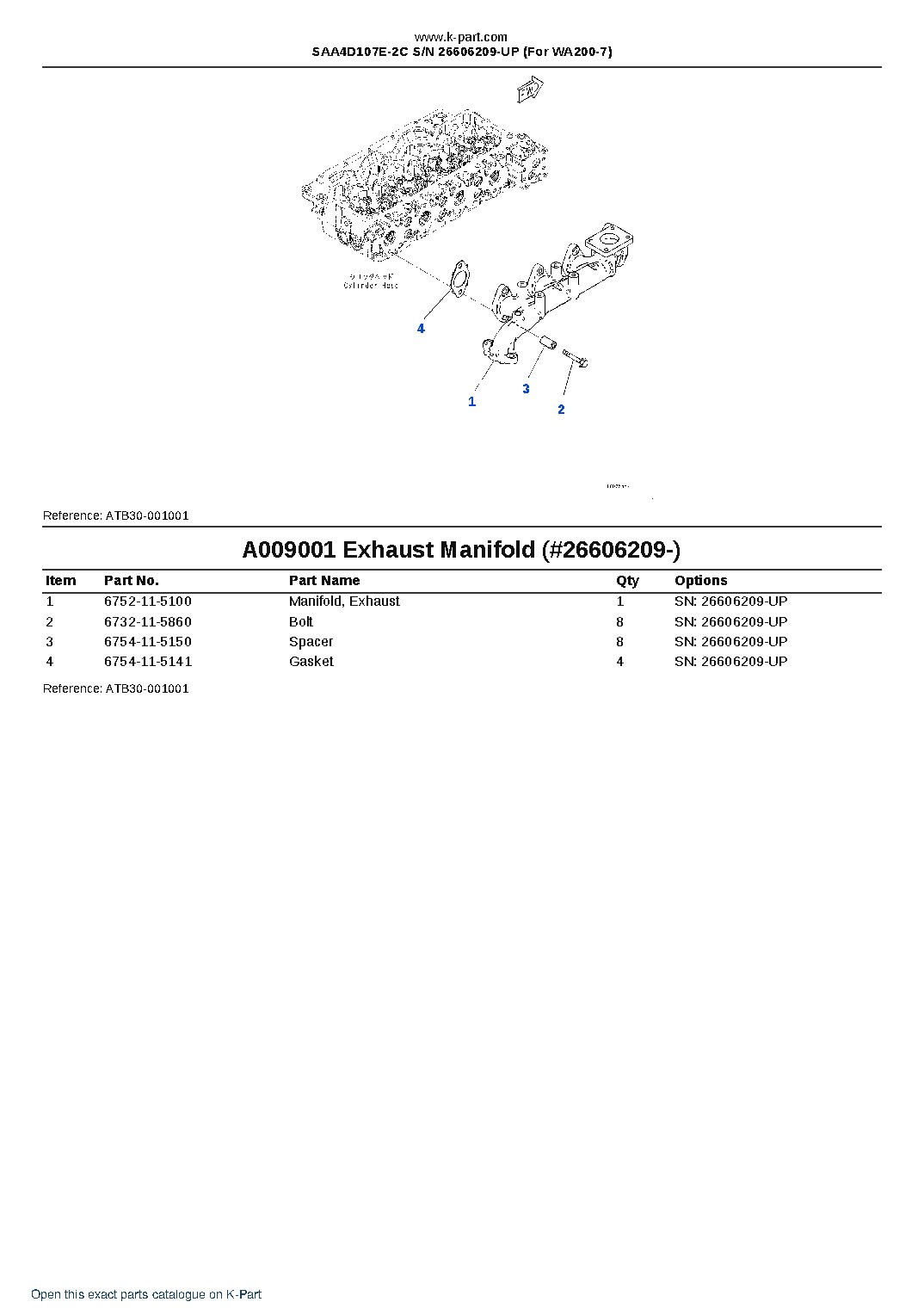 SAA4D107E-2C S/N 26606209-UP (For WA200-7) – sample page 9