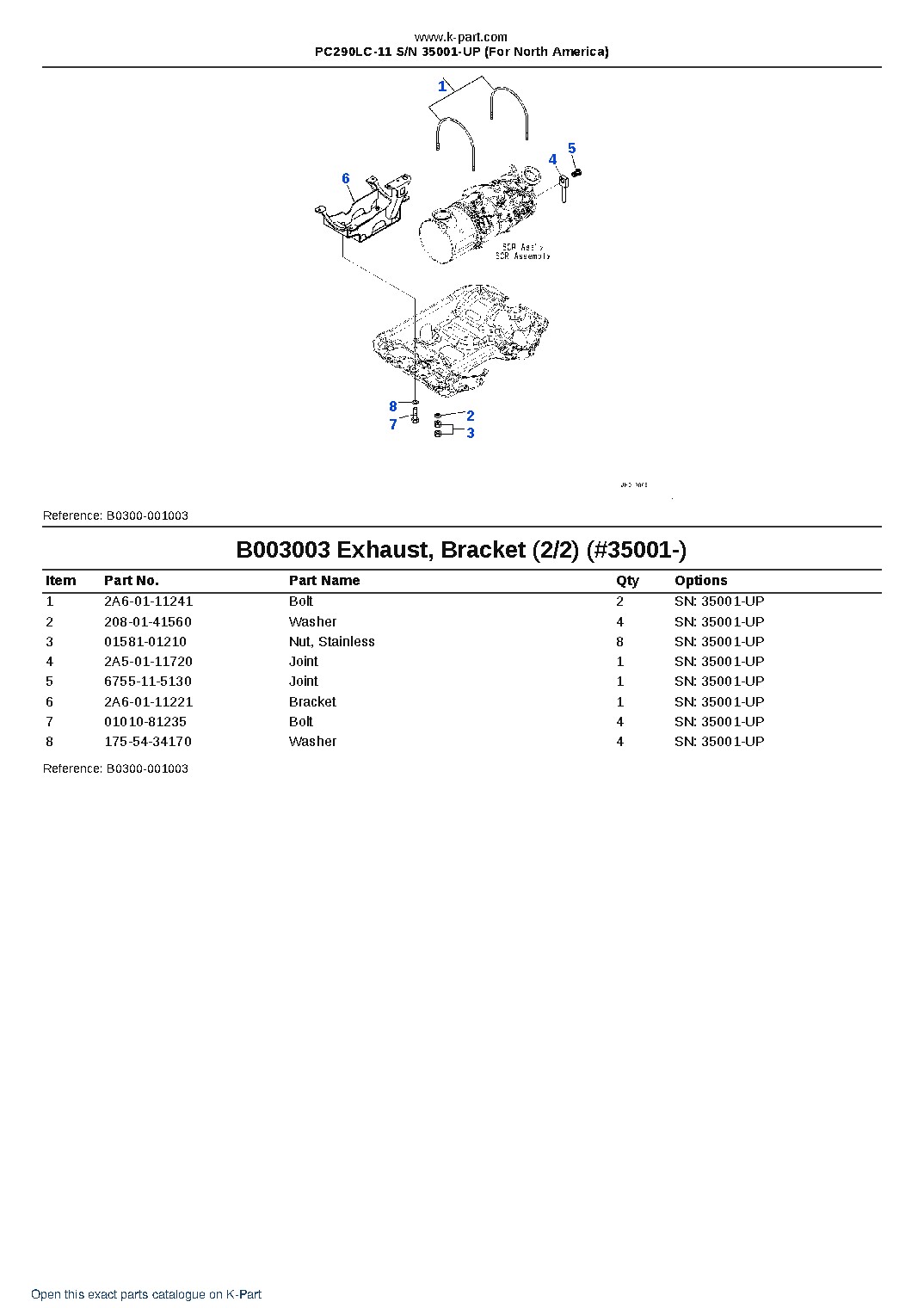 PC290LC-11 S/N 35001-UP (For North America) – sample page 10