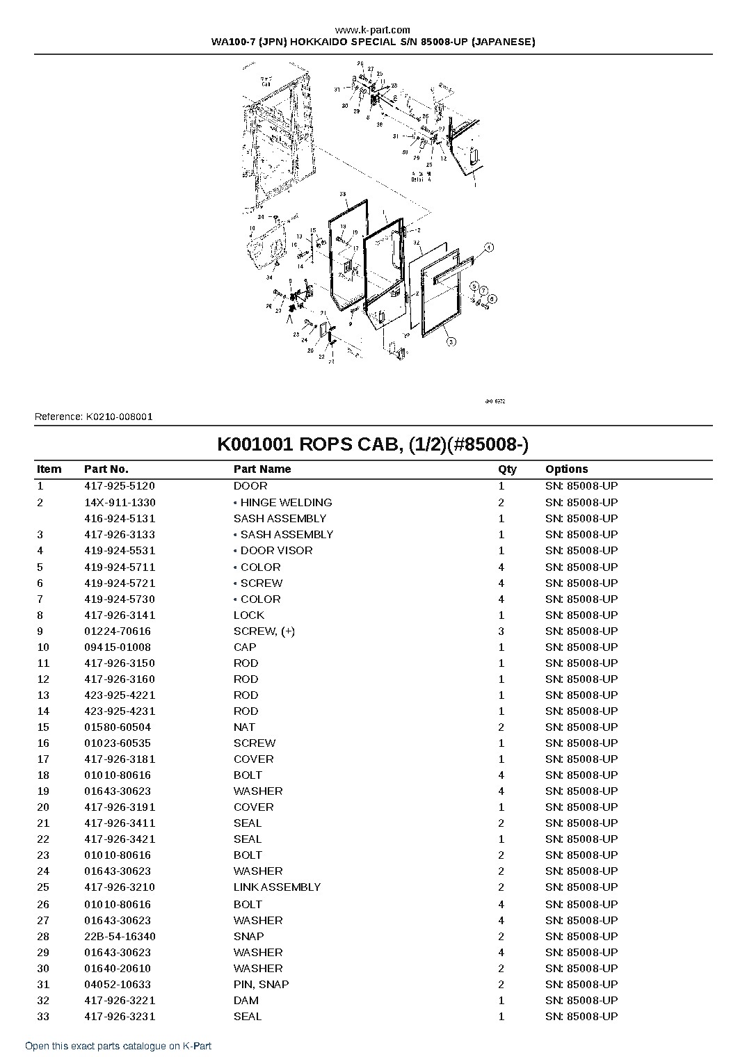 WA100-7 (JPN) HOKKAIDO SPECIAL S/N 85008-UP (JAPANESE) – sample page 3 WA100-7 (JPN) HOKKAIDO SPECIAL S/N 85008-UP (JAPANESE) – sample page 3