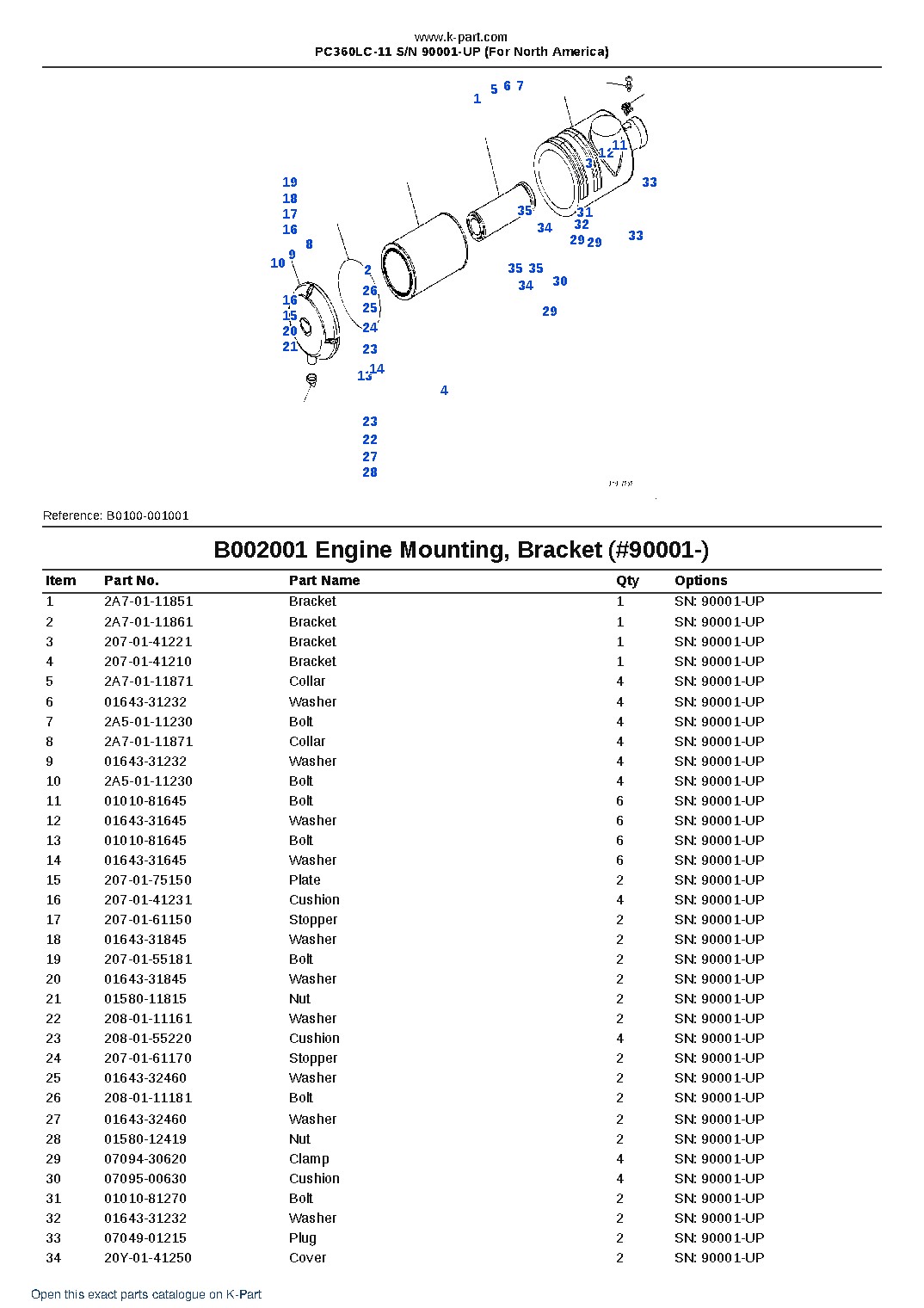 PC360LC-11 S/N 90001-UP (For North America) – sample page 5