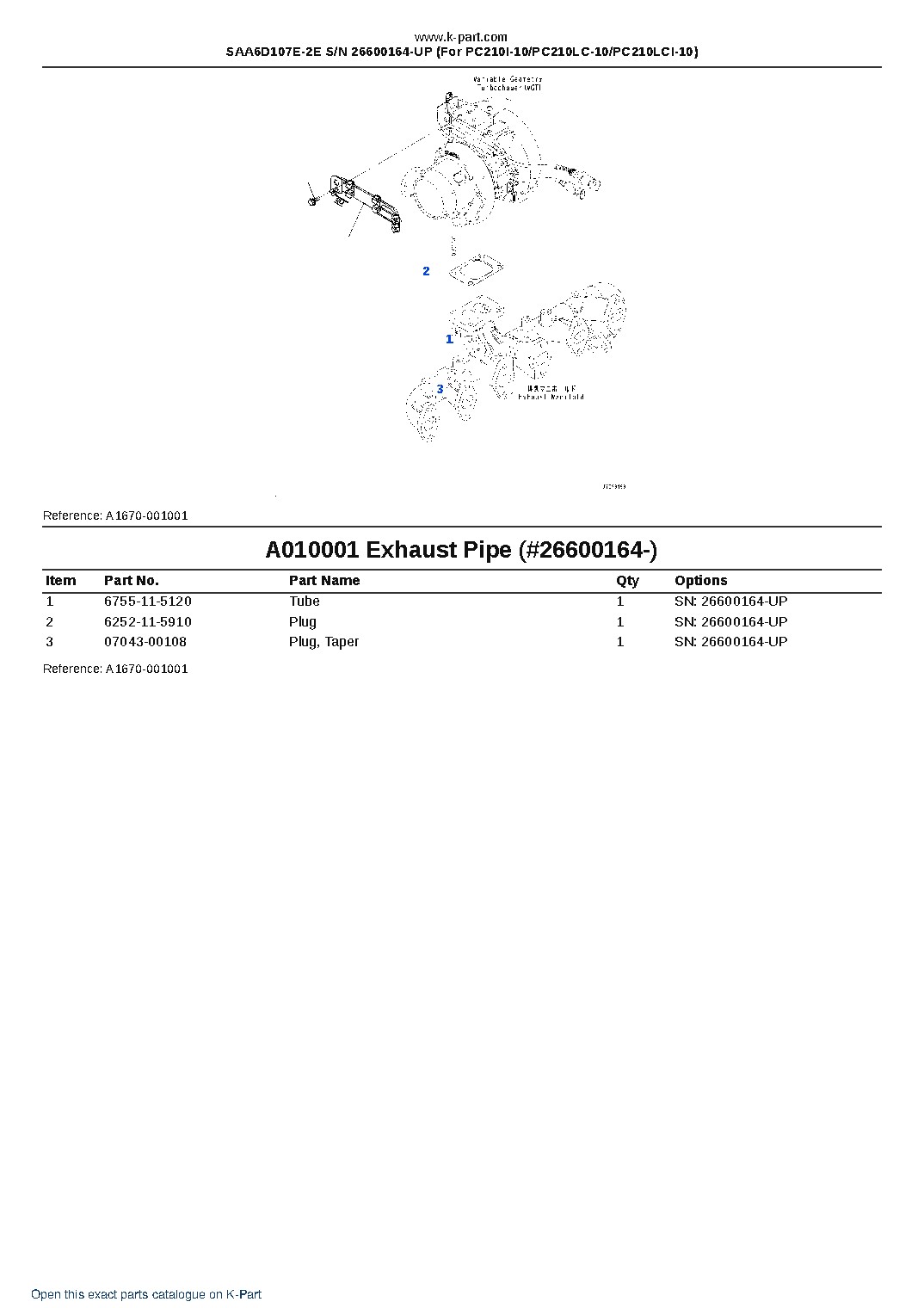 SAA6D107E-2E S/N 26600164-UP (For PC210I-10/PC210LC-10/PC210LCI-10) – sample page 10