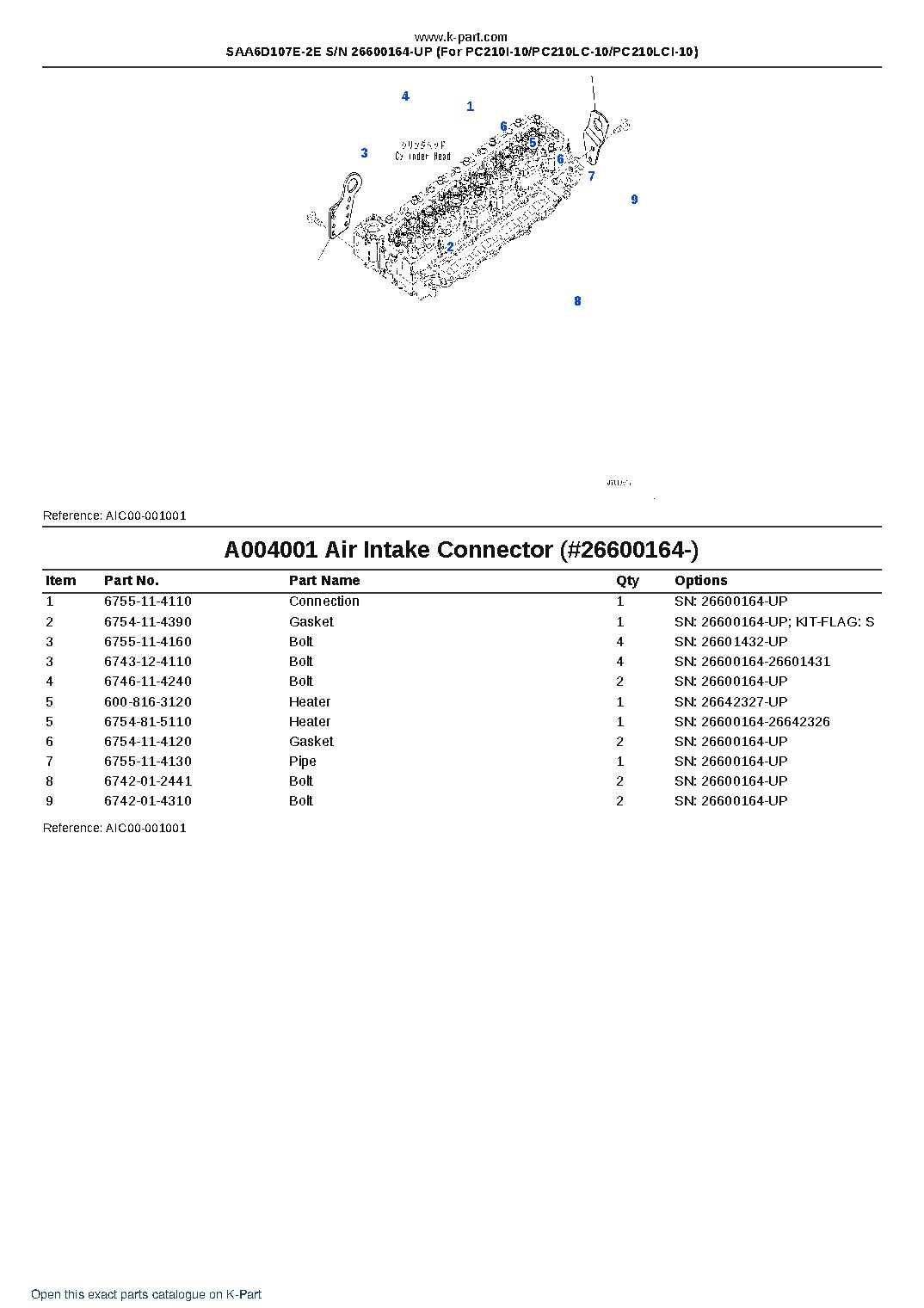 SAA6D107E-2E S/N 26600164-UP (For PC210I-10/PC210LC-10/PC210LCI-10) – sample page 4