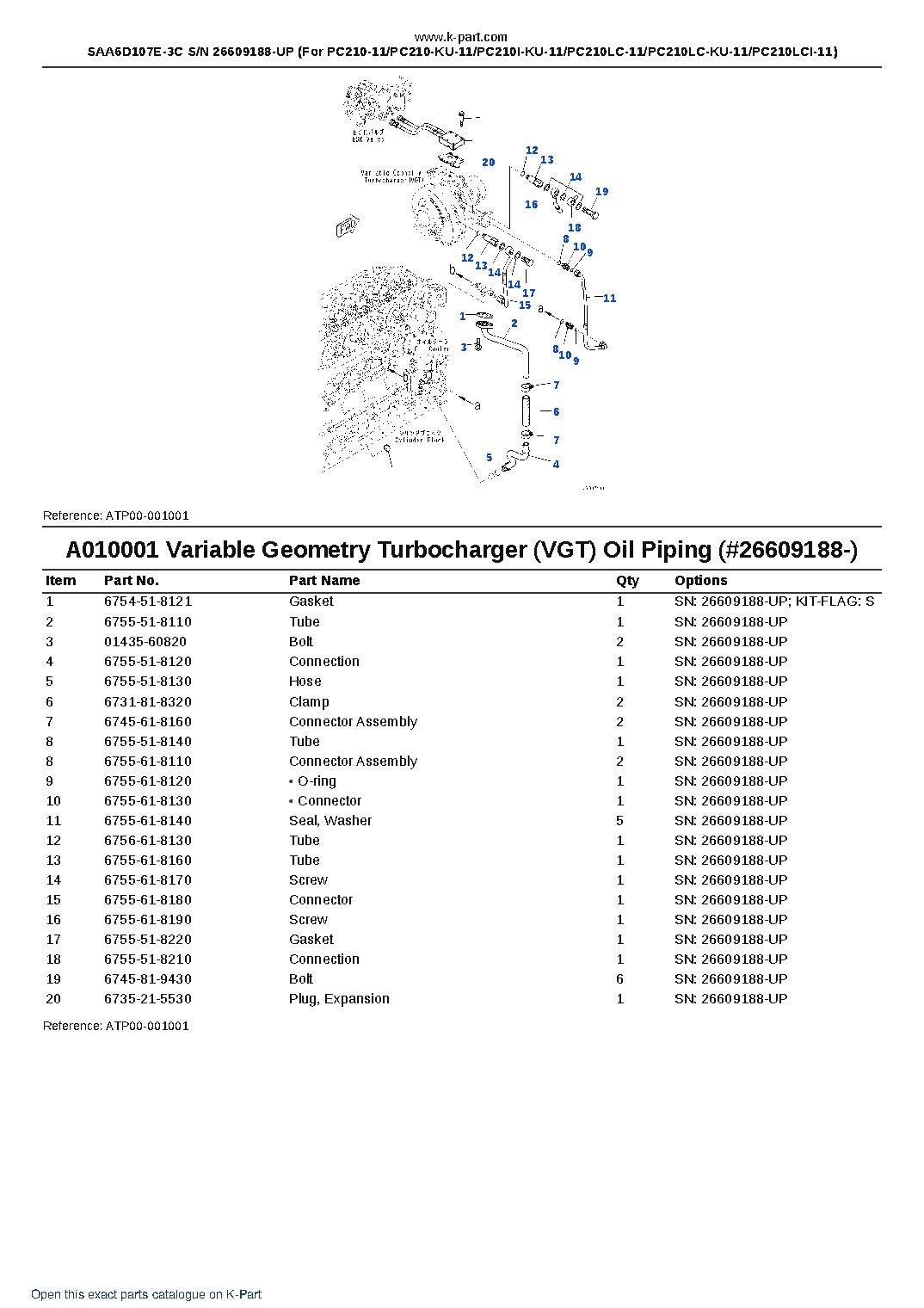 SAA6D107E-3C S/N 26609188-UP (For PC210-11/PC210-KU-11/PC210I-KU-11/PC210LC-11/PC210LC-KU-11/PC210LCI-11) – sample page 10
