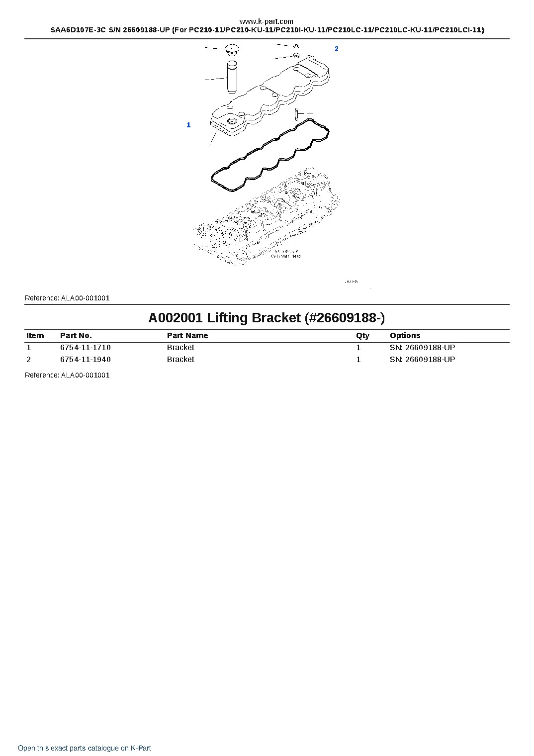 SAA6D107E-3C S/N 26609188-UP (For PC210-11/PC210-KU-11/PC210I-KU-11/PC210LC-11/PC210LC-KU-11/PC210LCI-11) – sample page 2