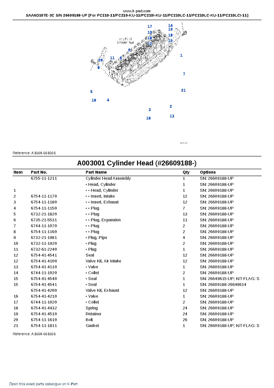 SAA6D107E-3C S/N 26609188-UP (For PC210-11/PC210-KU-11/PC210I-KU-11/PC210LC-11/PC210LC-KU-11/PC210LCI-11) – sample page 3