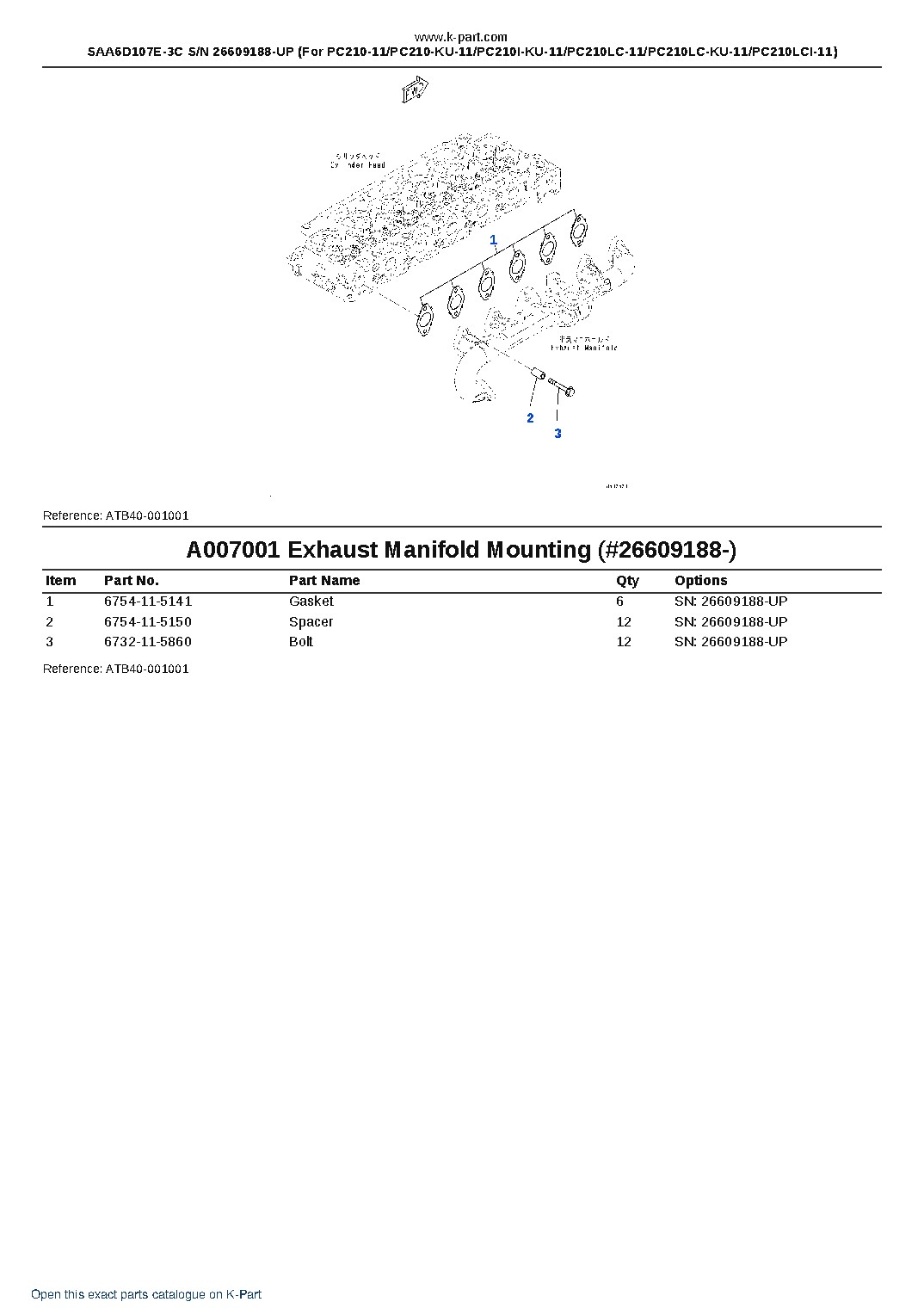 SAA6D107E-3C S/N 26609188-UP (For PC210-11/PC210-KU-11/PC210I-KU-11/PC210LC-11/PC210LC-KU-11/PC210LCI-11) – sample page 7