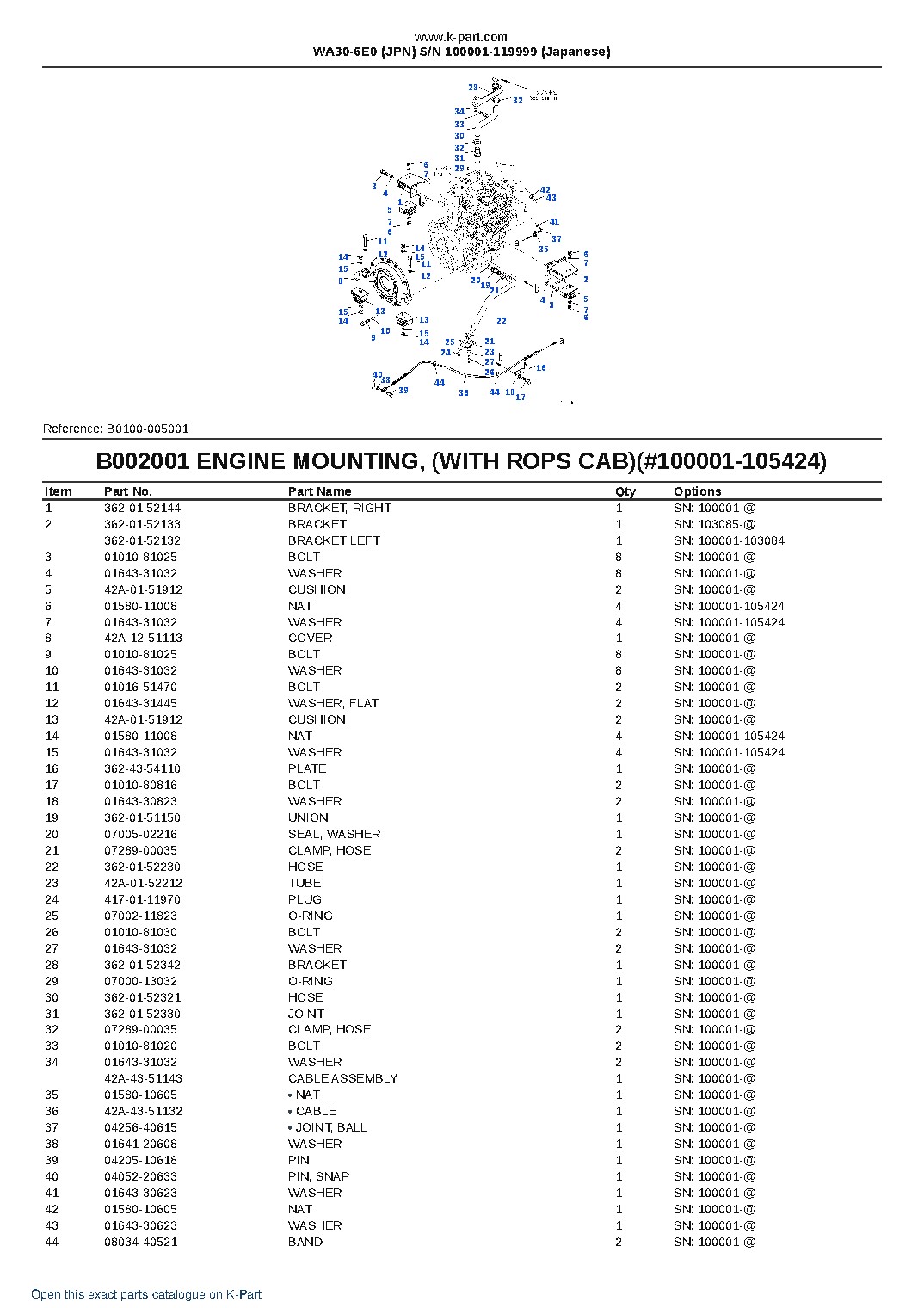WA30-6E0 (JPN) S/N 100001-119999 (Japanese) – sample page 5 WA30-6E0 (JPN) S/N 100001-119999 (Japanese) – sample page 5