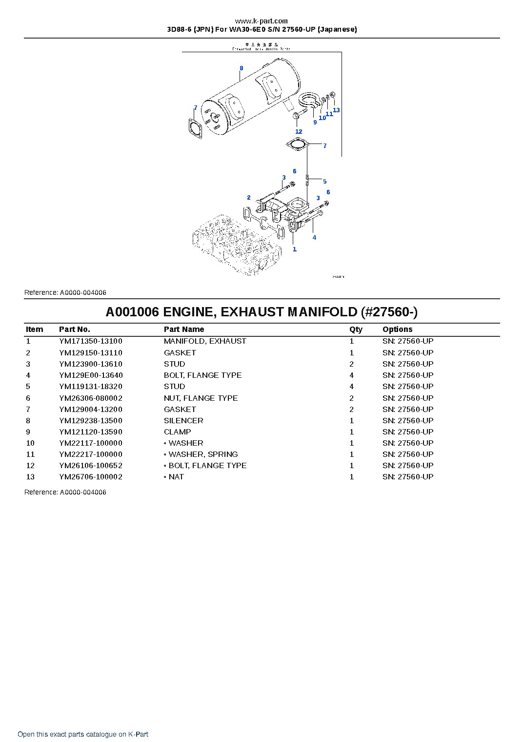 3D88-6 (JPN) For WA30-6E0 S/N 27560-UP (Japanese) – sample page 7 3D88-6 (JPN) For WA30-6E0 S/N 27560-UP (Japanese) – sample page 7