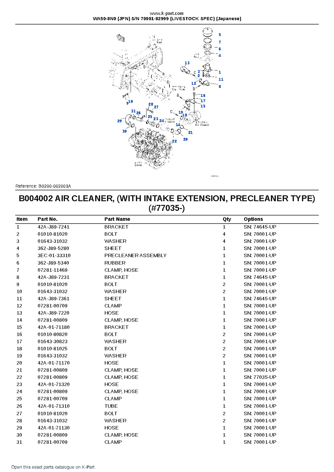 WA50-8N0 (JPN) S/N 70001-82999 (LIVESTOCK SPEC) (Japanese) – sample page 9