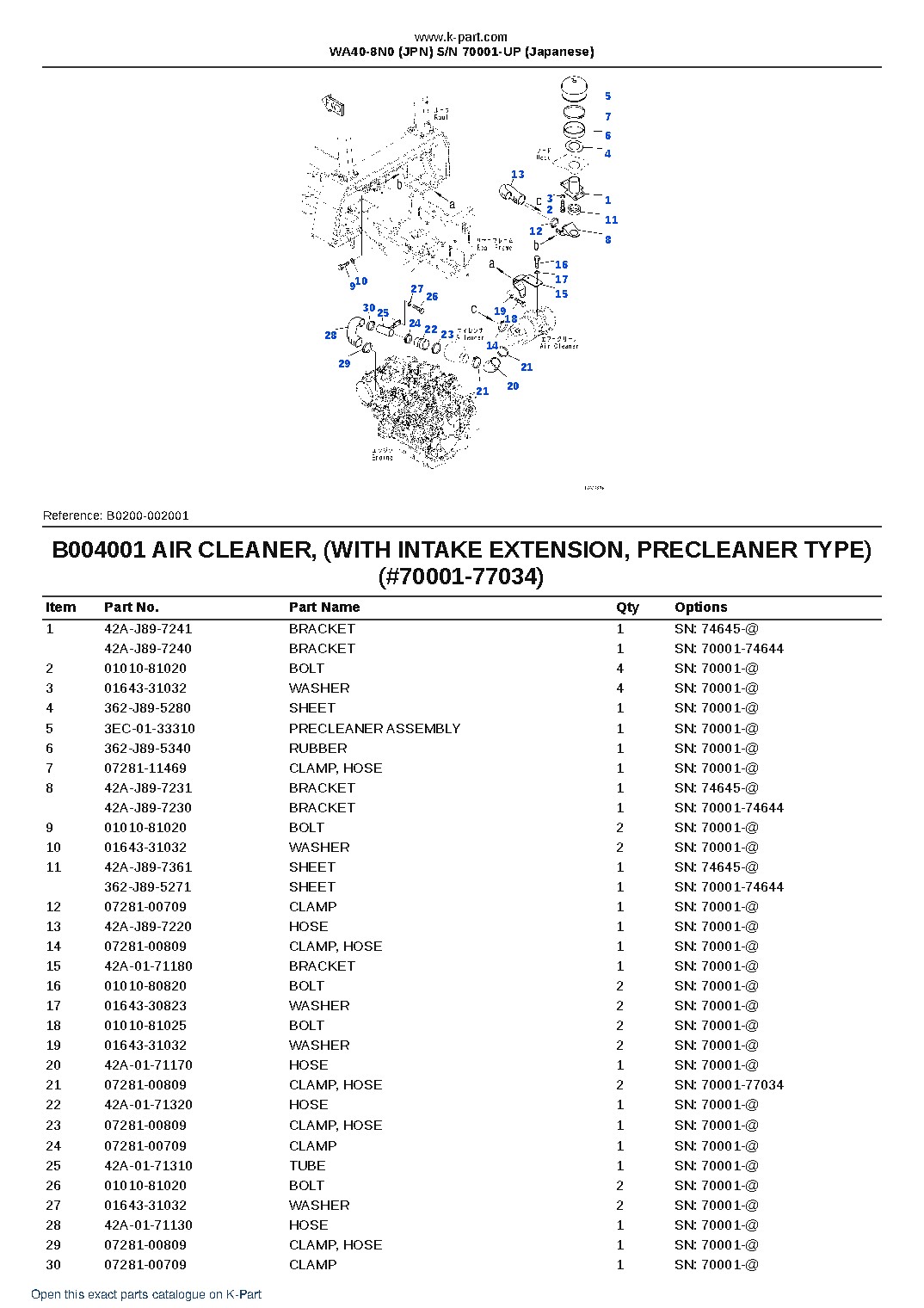 WA40-8N0 (JPN) S/N 70001-UP (Japanese) – sample page 7 WA40-8N0 (JPN) S/N 70001-UP (Japanese) – sample page 7