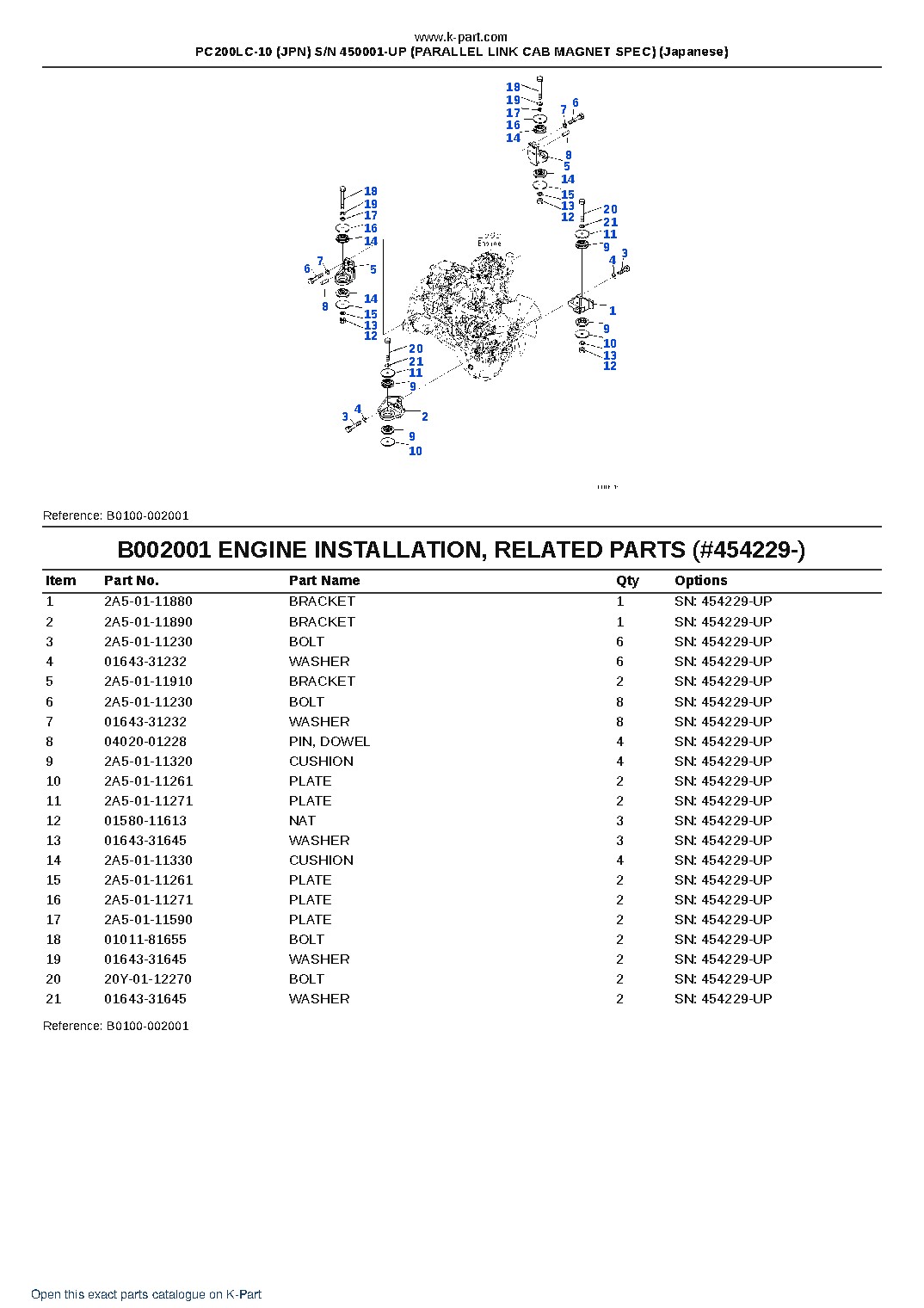 PC200LC-10 (JPN) S/N 450001-UP (PARALLEL LINK CAB MAGNET SPEC) (Japanese) – sample page 3 PC200LC-10 (JPN) S/N 450001-UP (PARALLEL LINK CAB MAGNET SPEC) (Japanese) – sample page 3