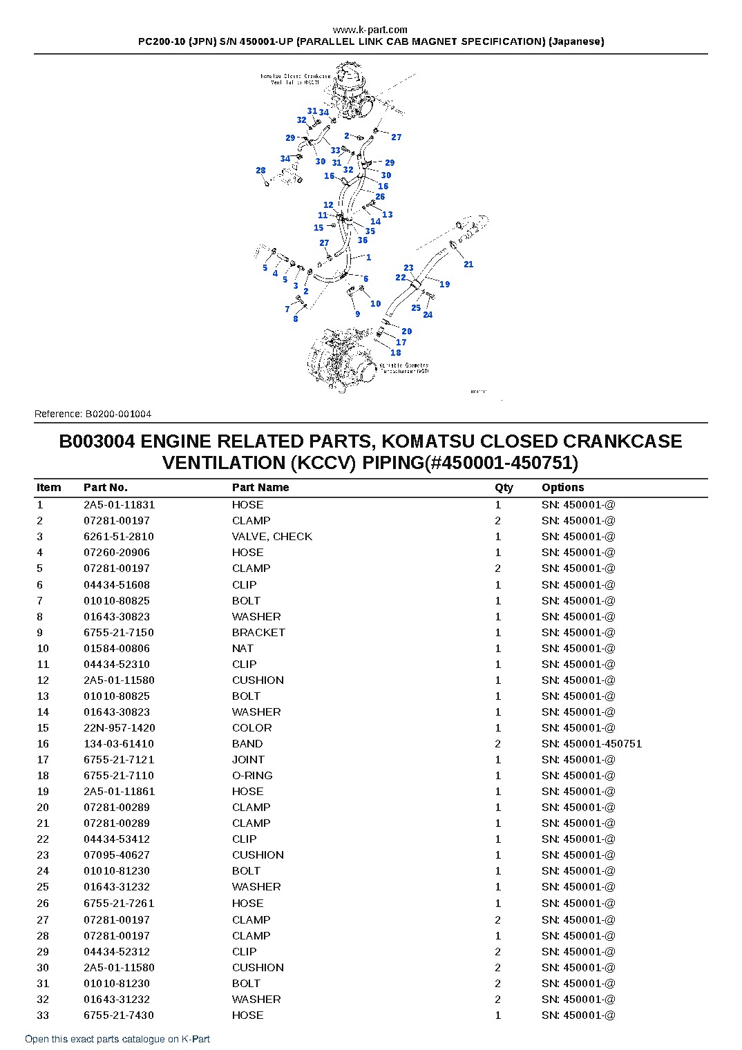 PC200-10 (JPN) S/N 450001-UP (PARALLEL LINK CAB MAGNET SPECIFICATION) (Japanese) – sample page 9