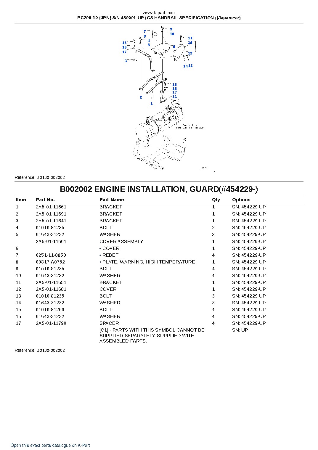 PC200-10 (JPN) S/N 450001-UP (CS HANDRAIL SPECIFICATION) (Japanese) – sample page 4