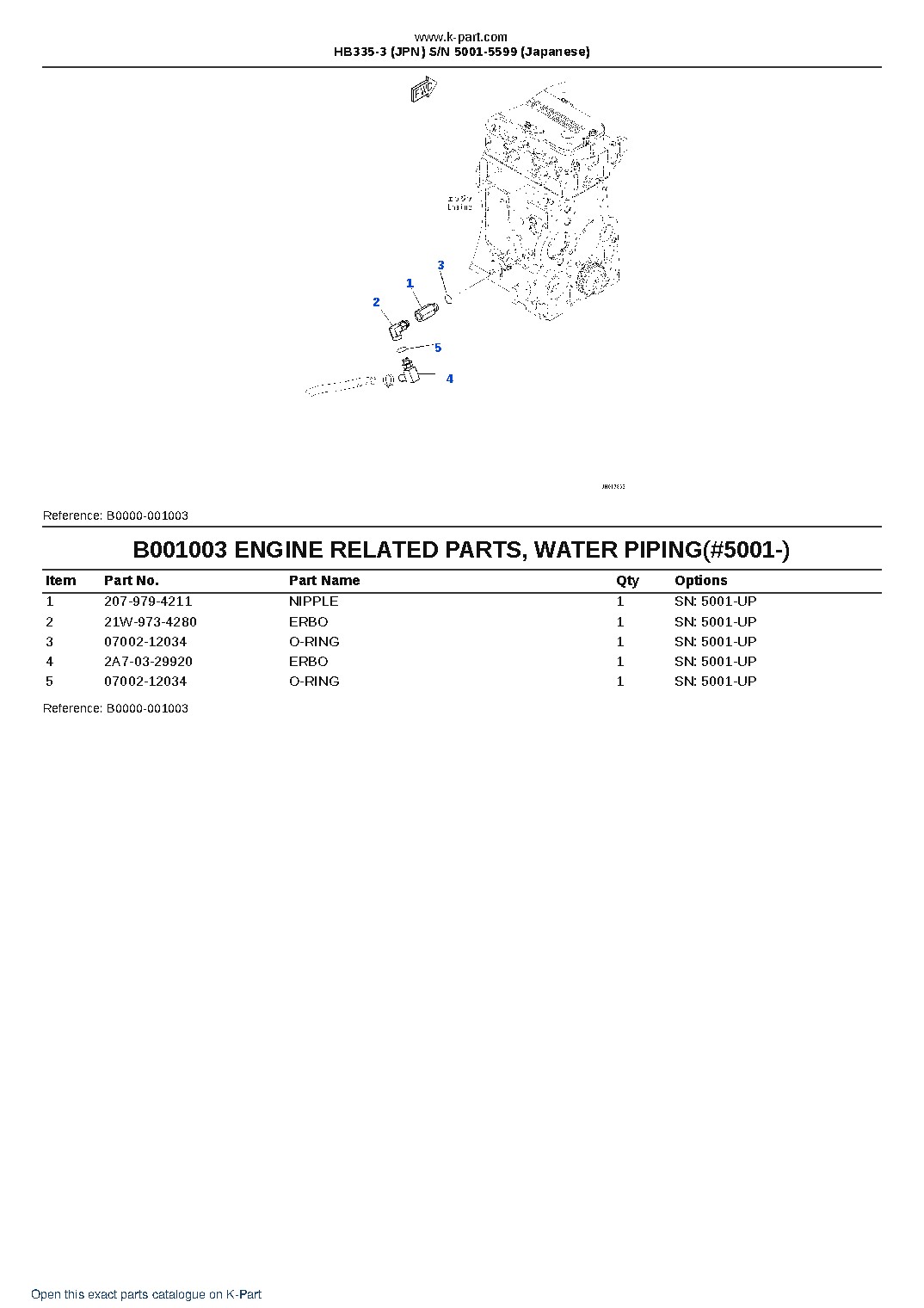 HB335-3 (JPN)  S/N 5001-5599 (Japanese) – sample page 4