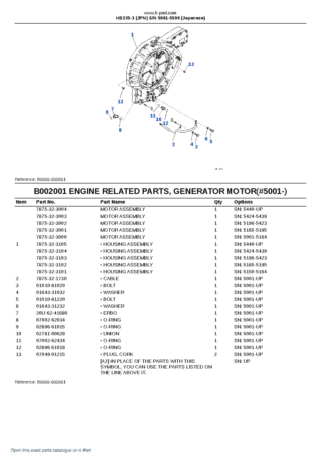 HB335-3 (JPN)  S/N 5001-5599 (Japanese) – sample page 6