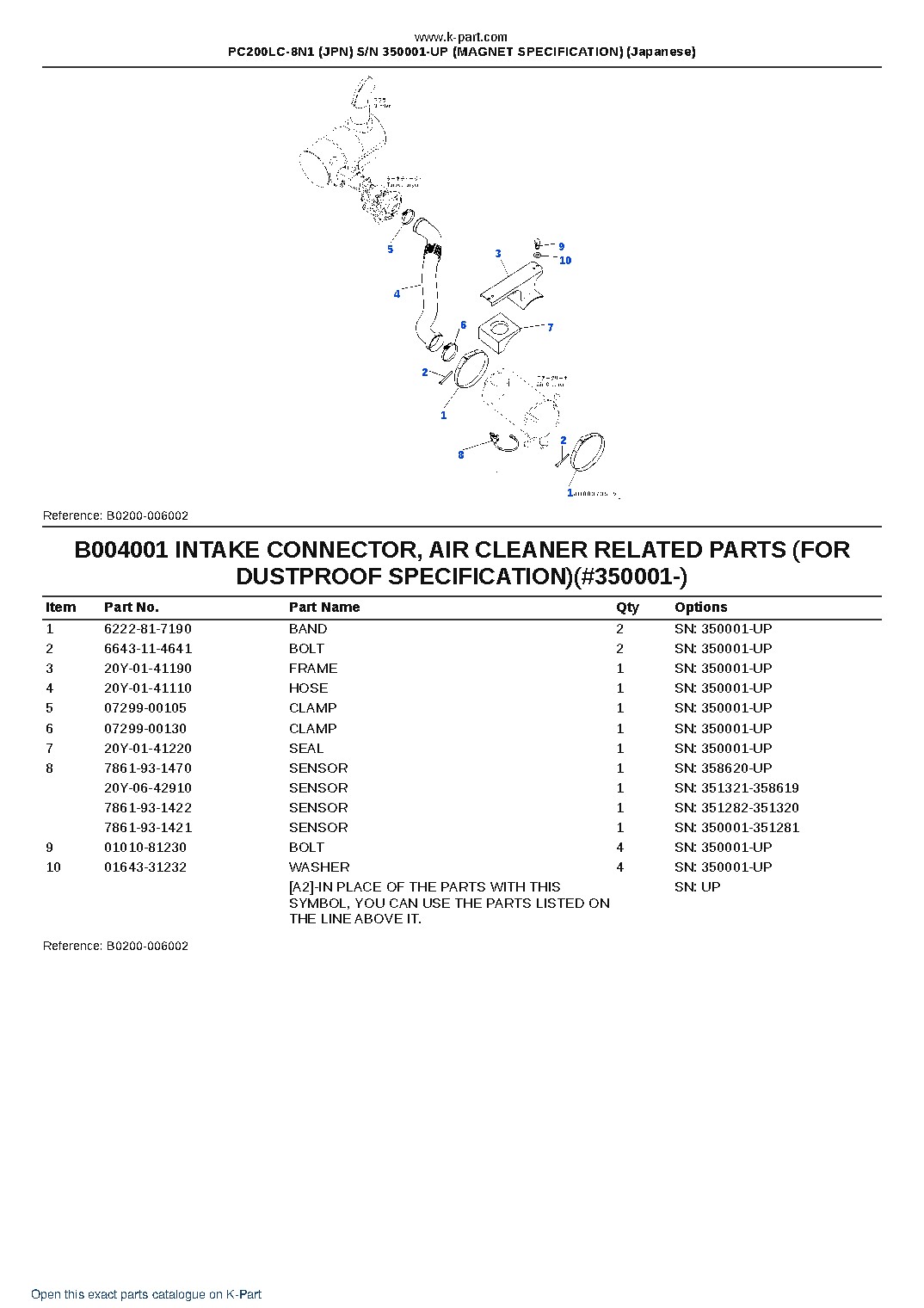 PC200LC-8N1 (JPN) S/N 350001-UP (MAGNET SPECIFICATION) (Japanese) – sample page 5