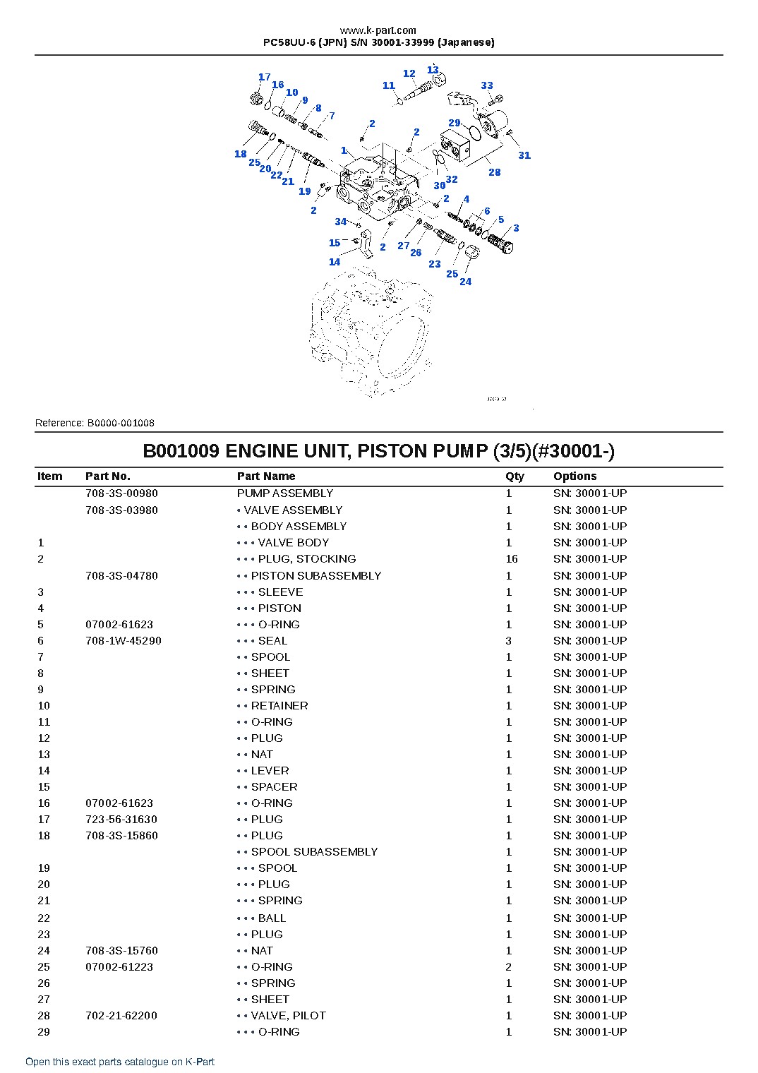 PC58UU-6 (JPN)  S/N 30001-33999 (Japanese) – sample page 10