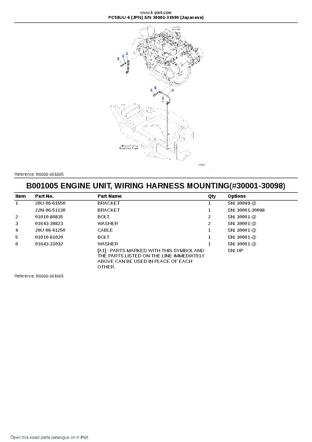 PC58UU-6 (JPN)  S/N 30001-33999 (Japanese) – sample page 5