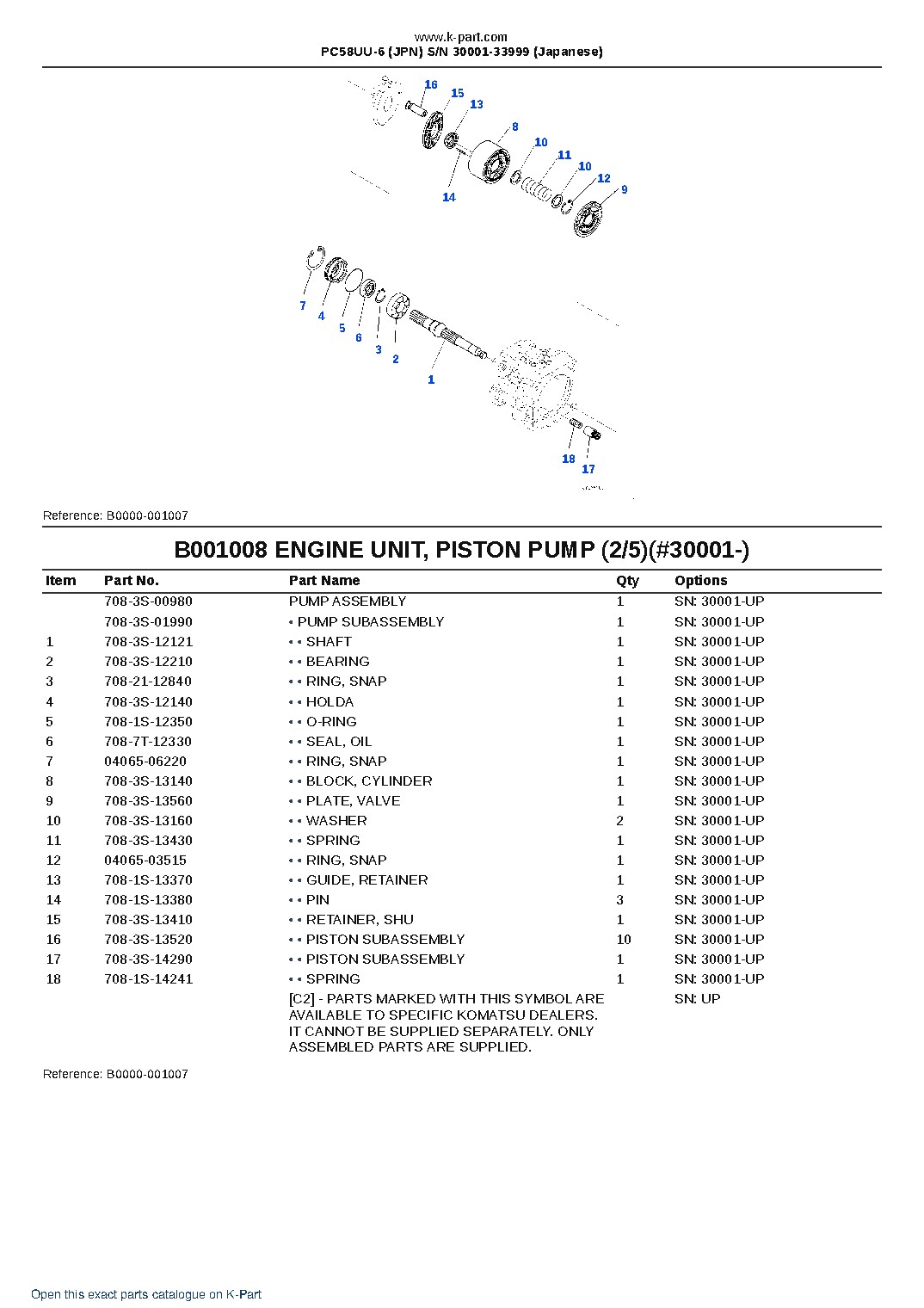 PC58UU-6 (JPN)  S/N 30001-33999 (Japanese) – sample page 9